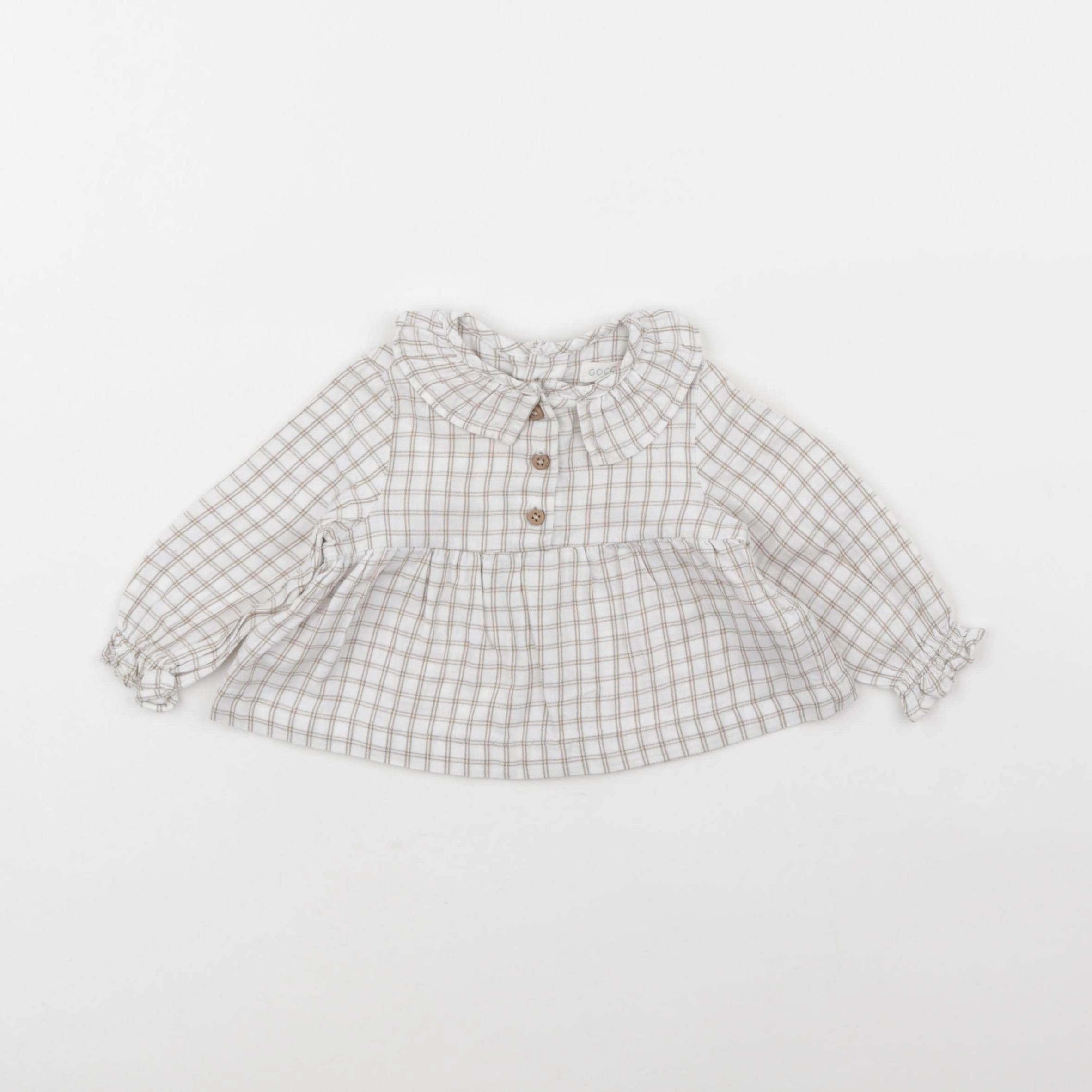 Gocco - blouse beige - 6/9 mois