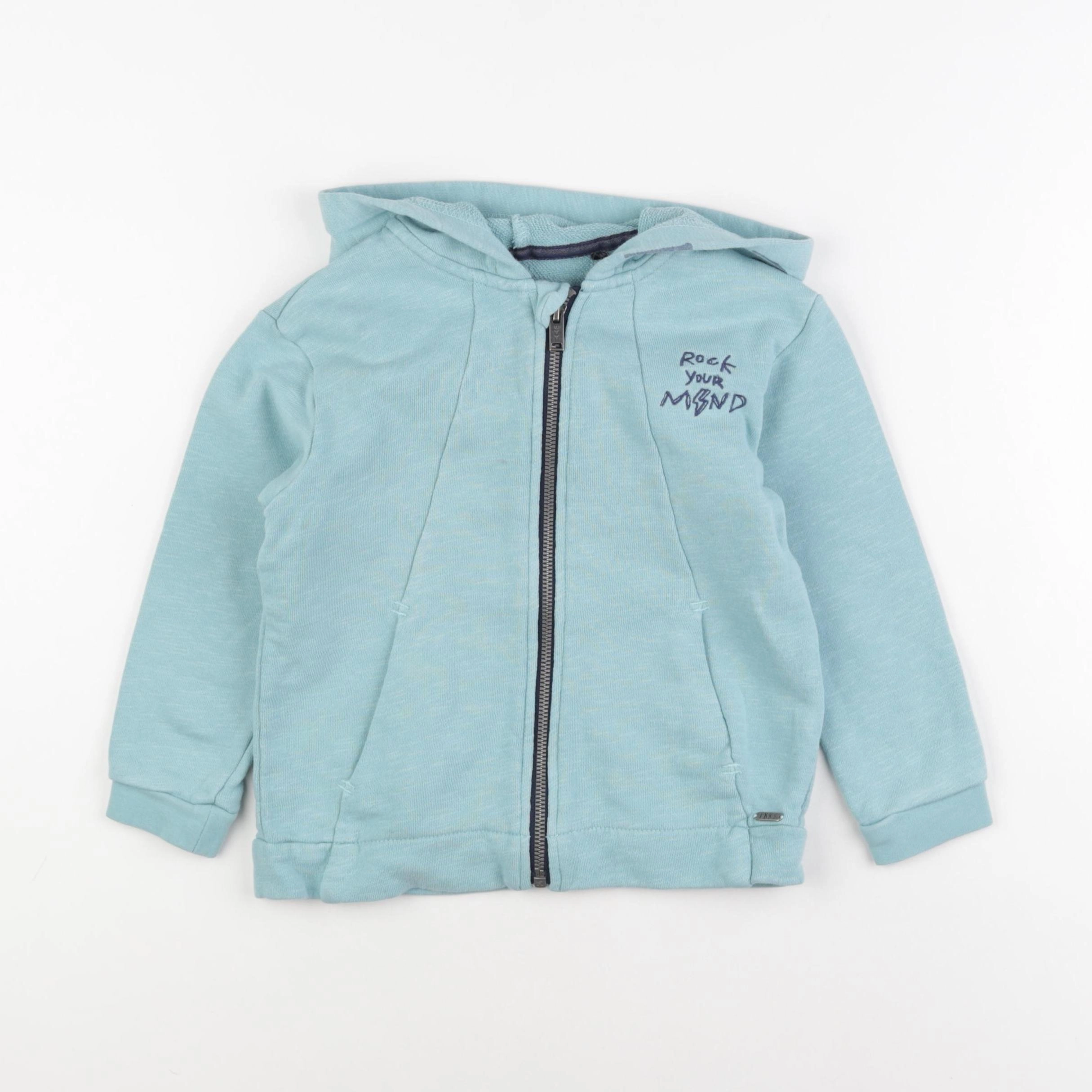IKKS - sweat bleu - 4 ans