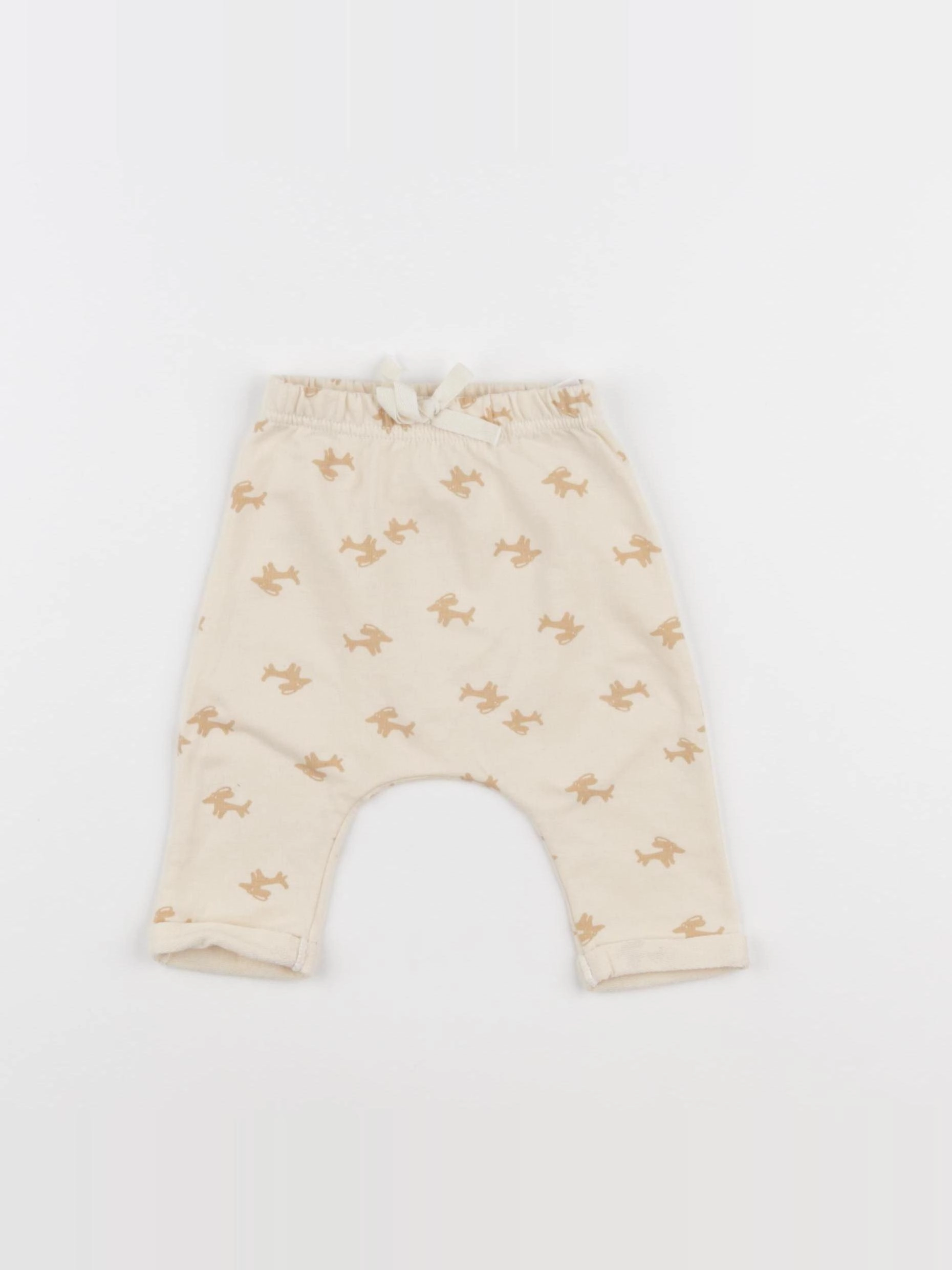 Petit Bateau - sarouel beige - 3 mois