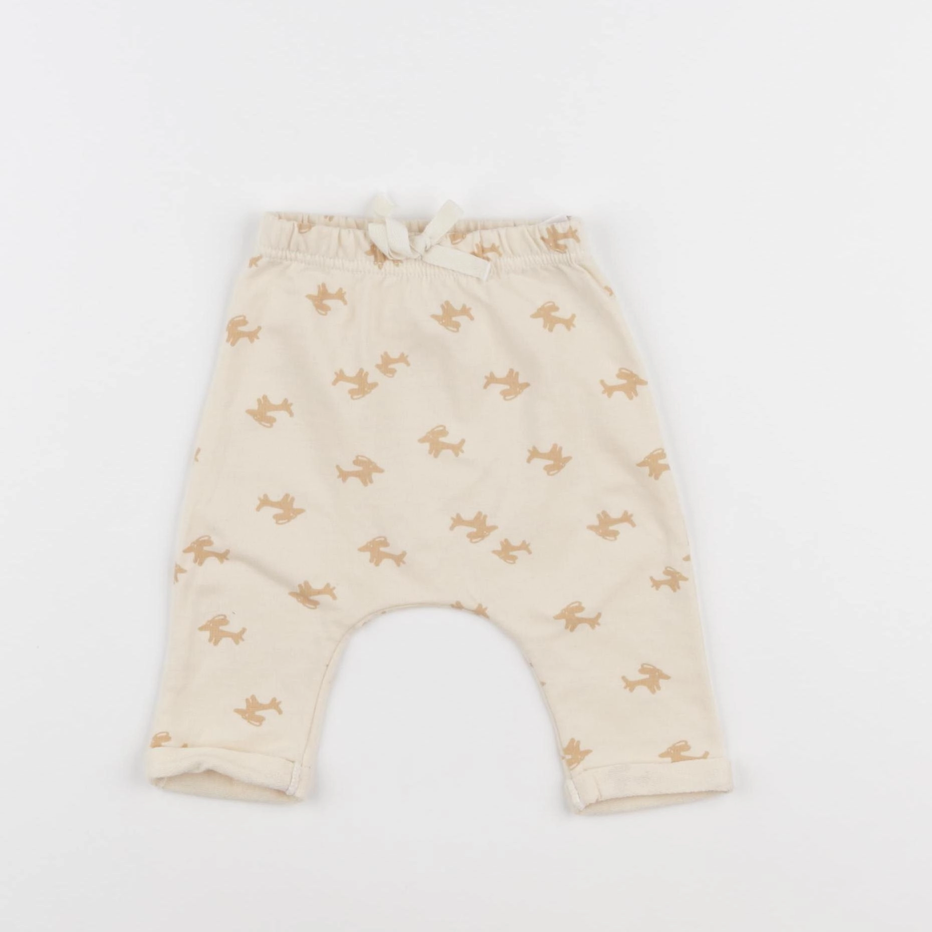 Petit Bateau - sarouel beige - 3 mois