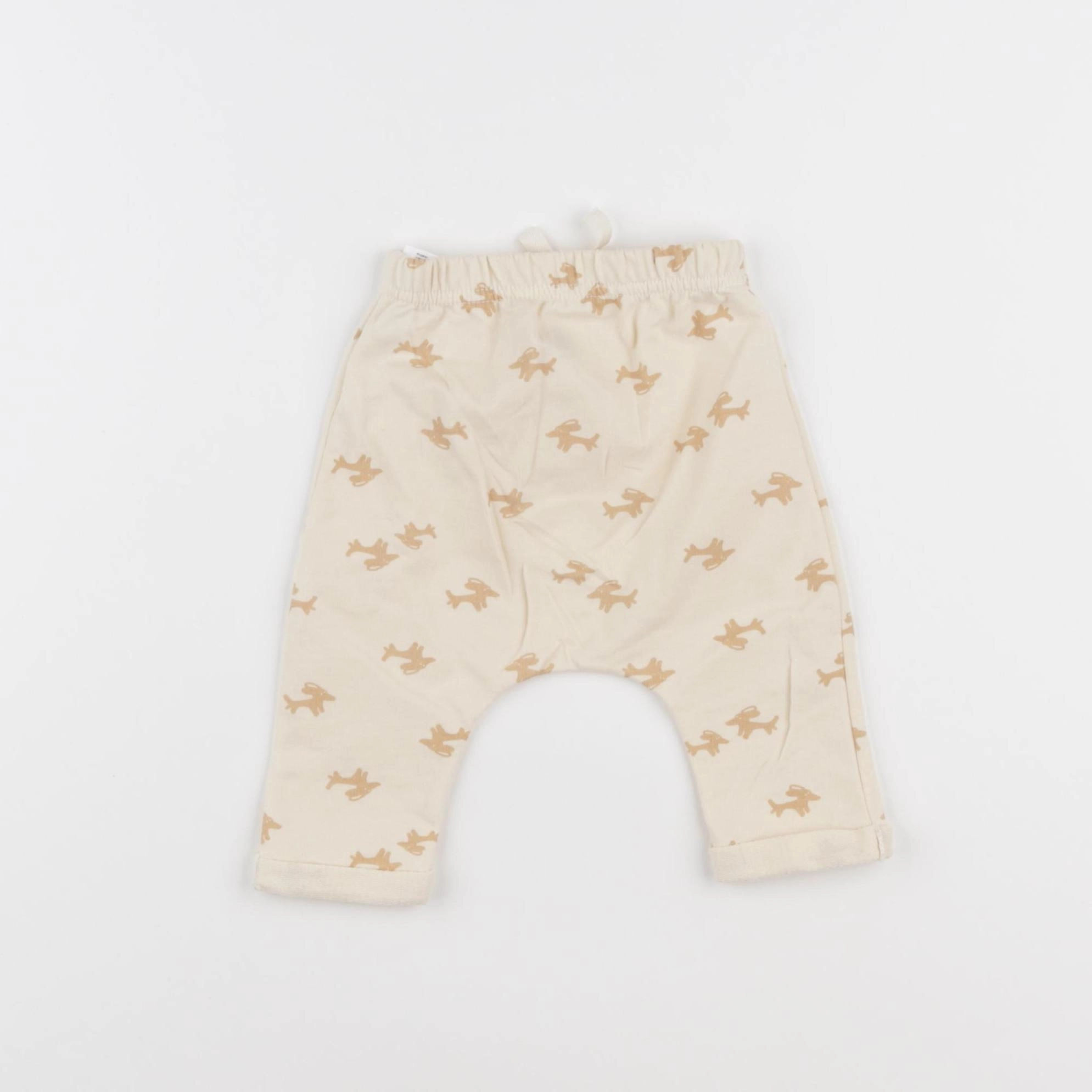 Petit Bateau - sarouel beige - 3 mois