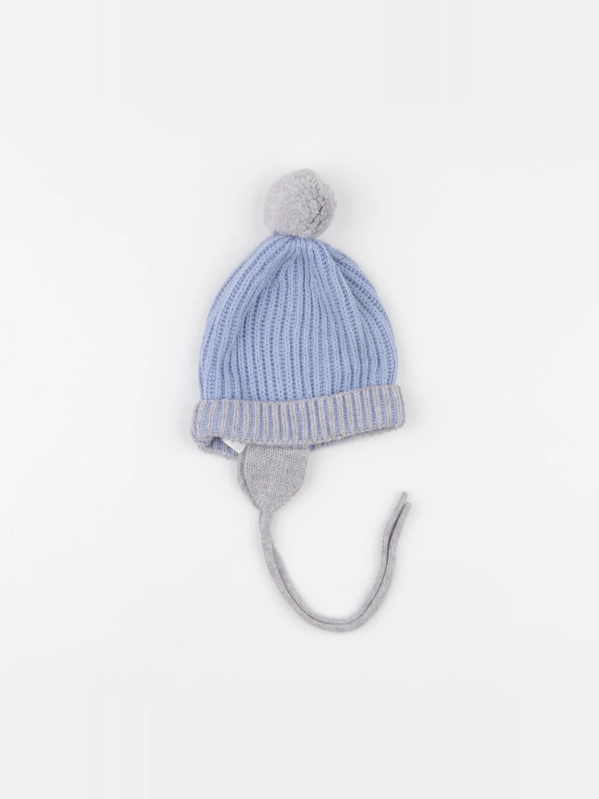 Jacadi - bonnet bleu, gris - 12 mois