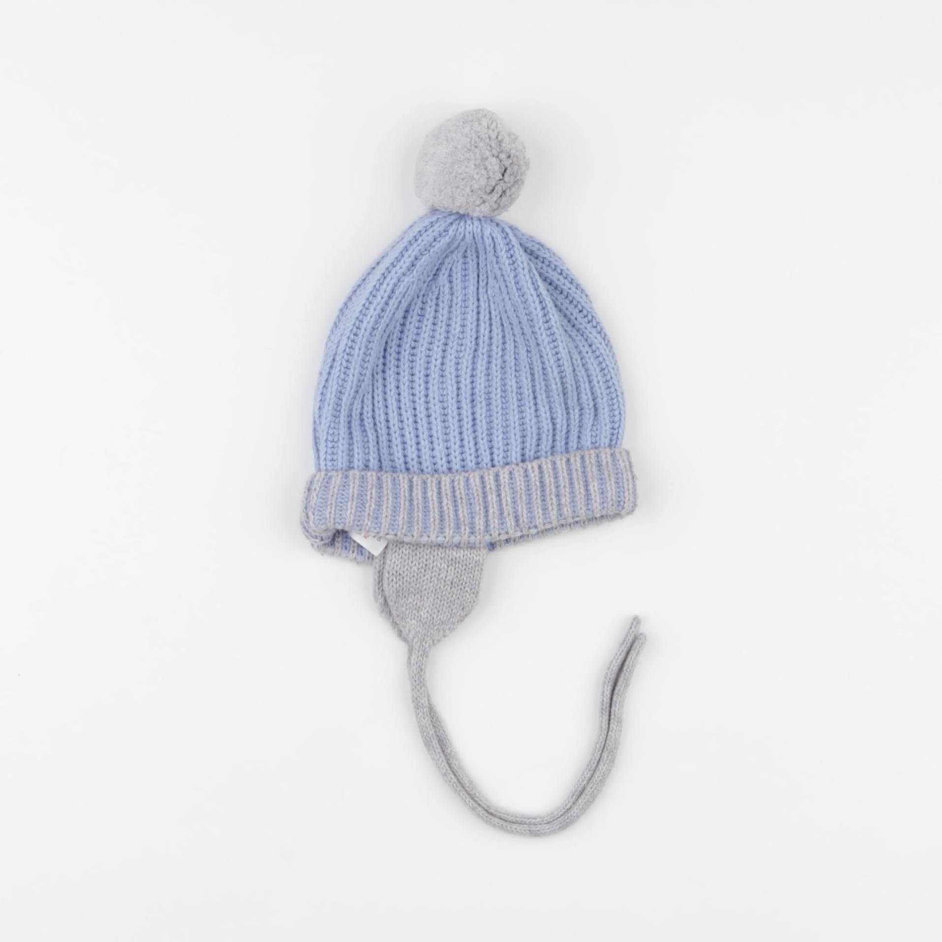 Jacadi - bonnet bleu, gris - 12 mois