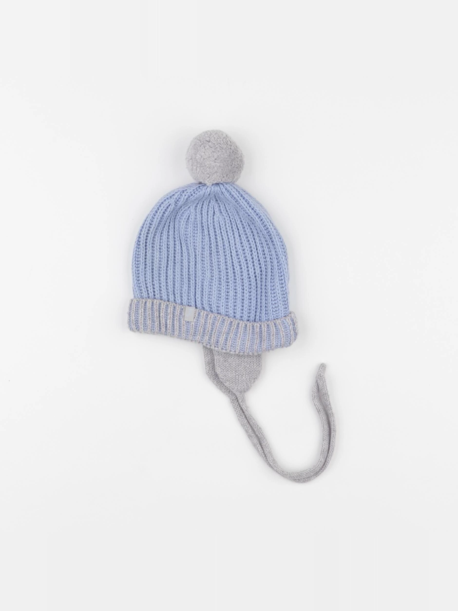 Jacadi - bonnet bleu, gris - 12 mois