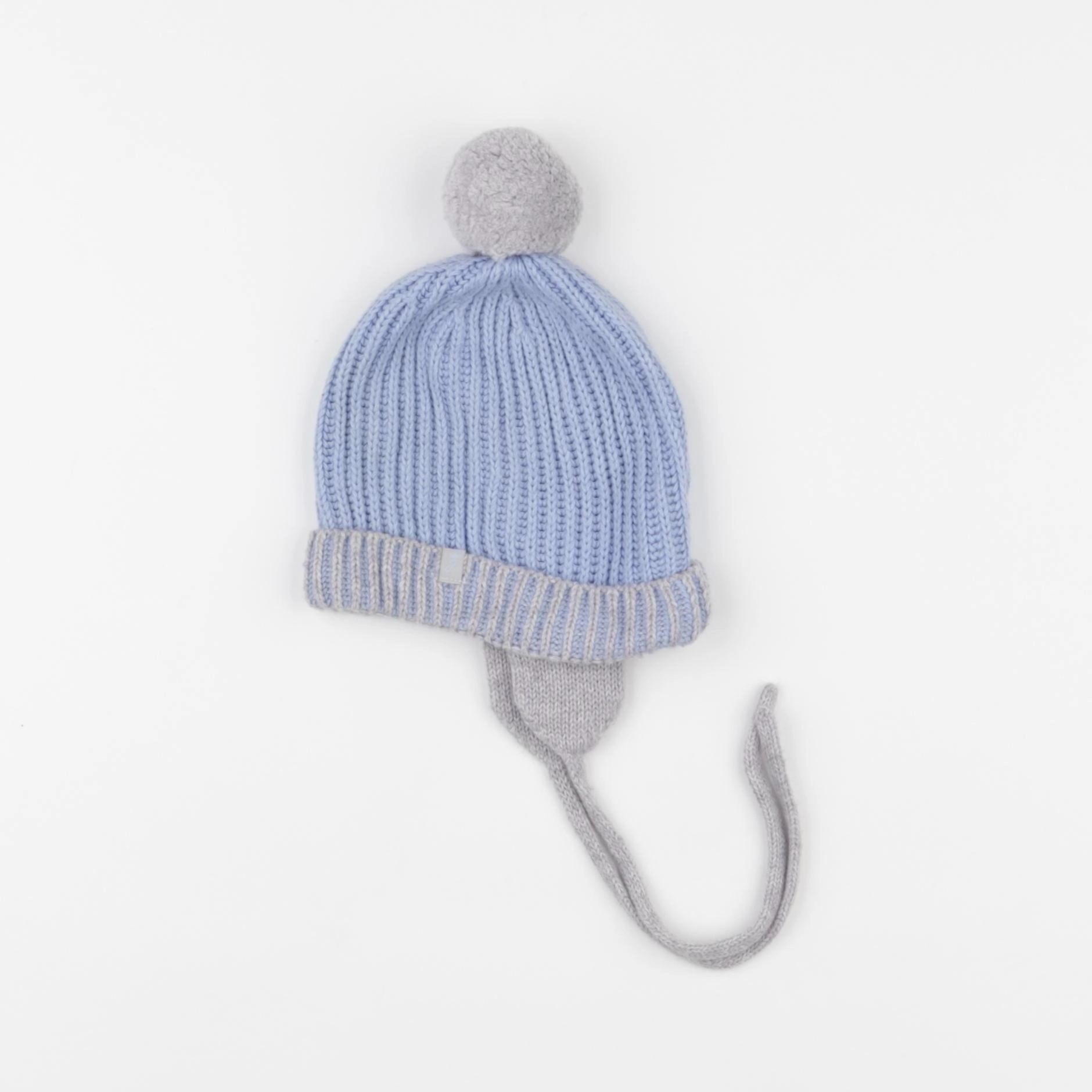 Jacadi - bonnet bleu, gris - 12 mois