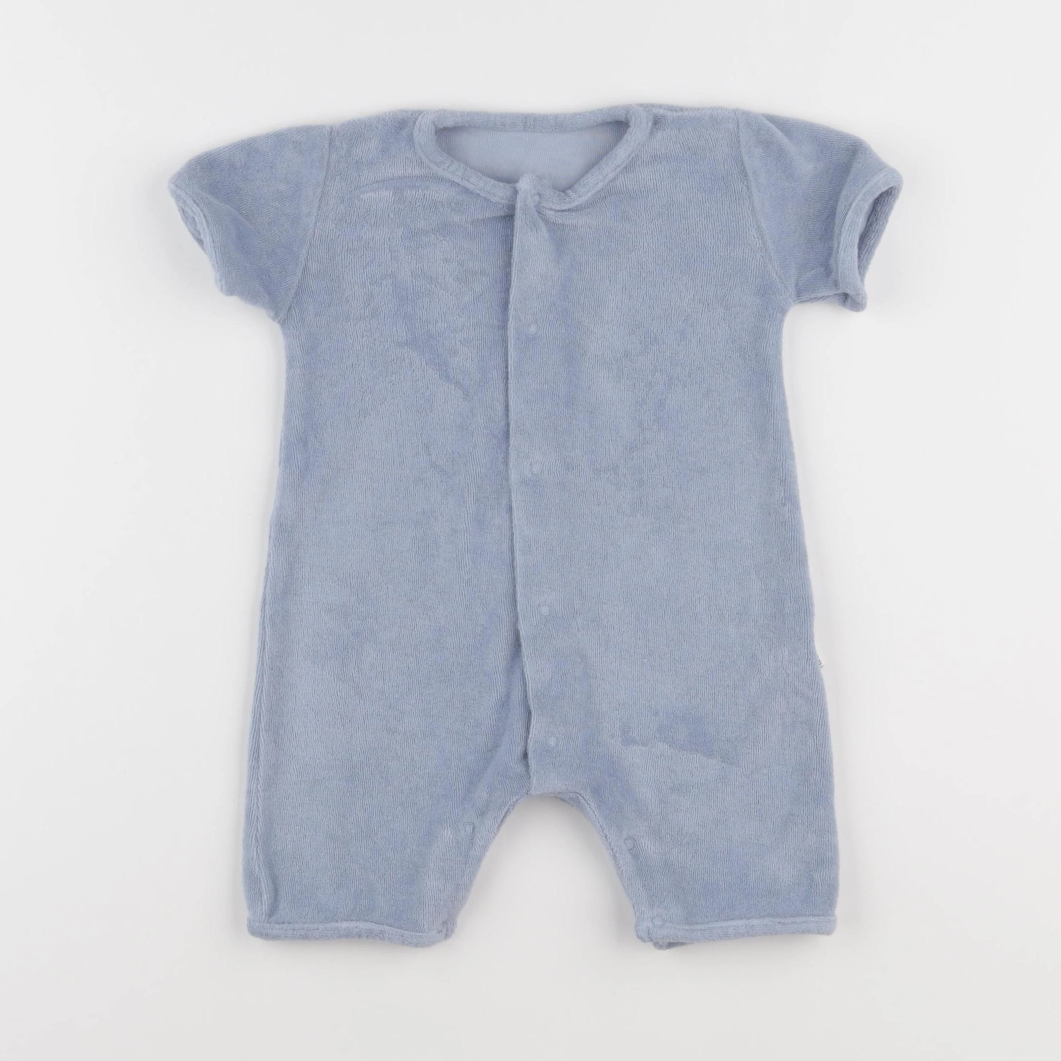 Poudre Organic - pyjama velours bleu - 9 mois