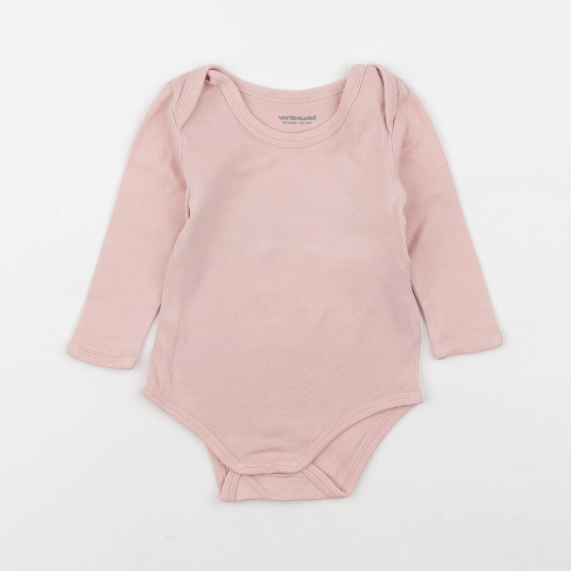 Vertbaudet - body rose - 6 mois