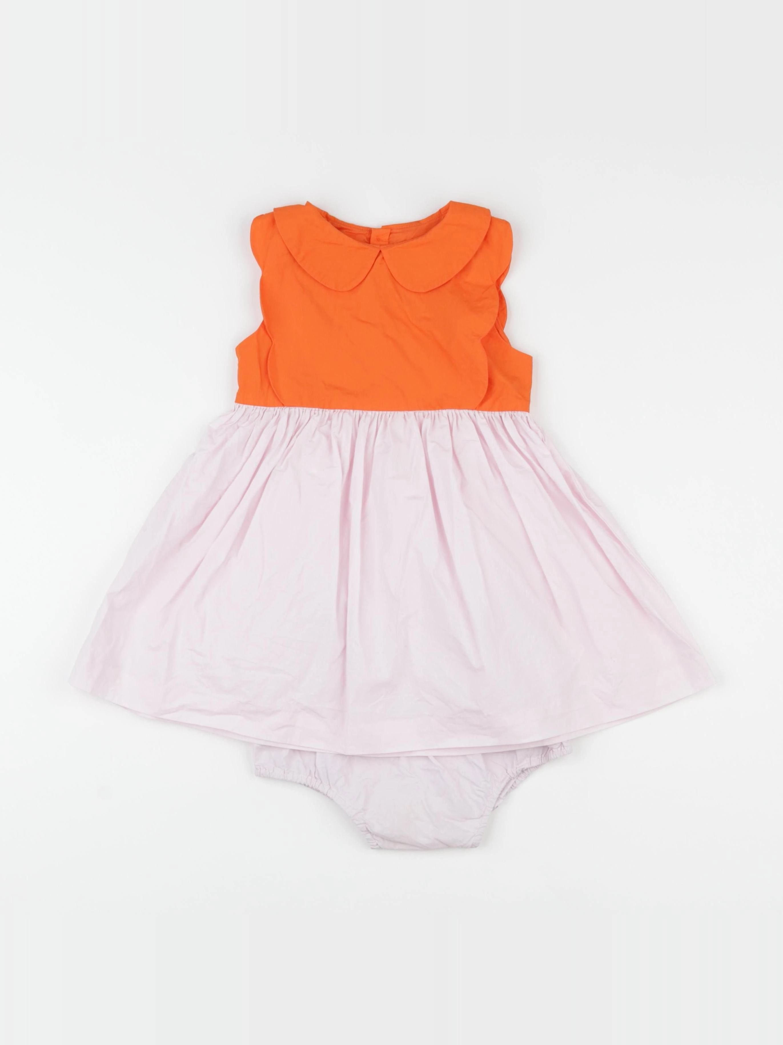 Jacadi - robe rose, orange - 36 mois