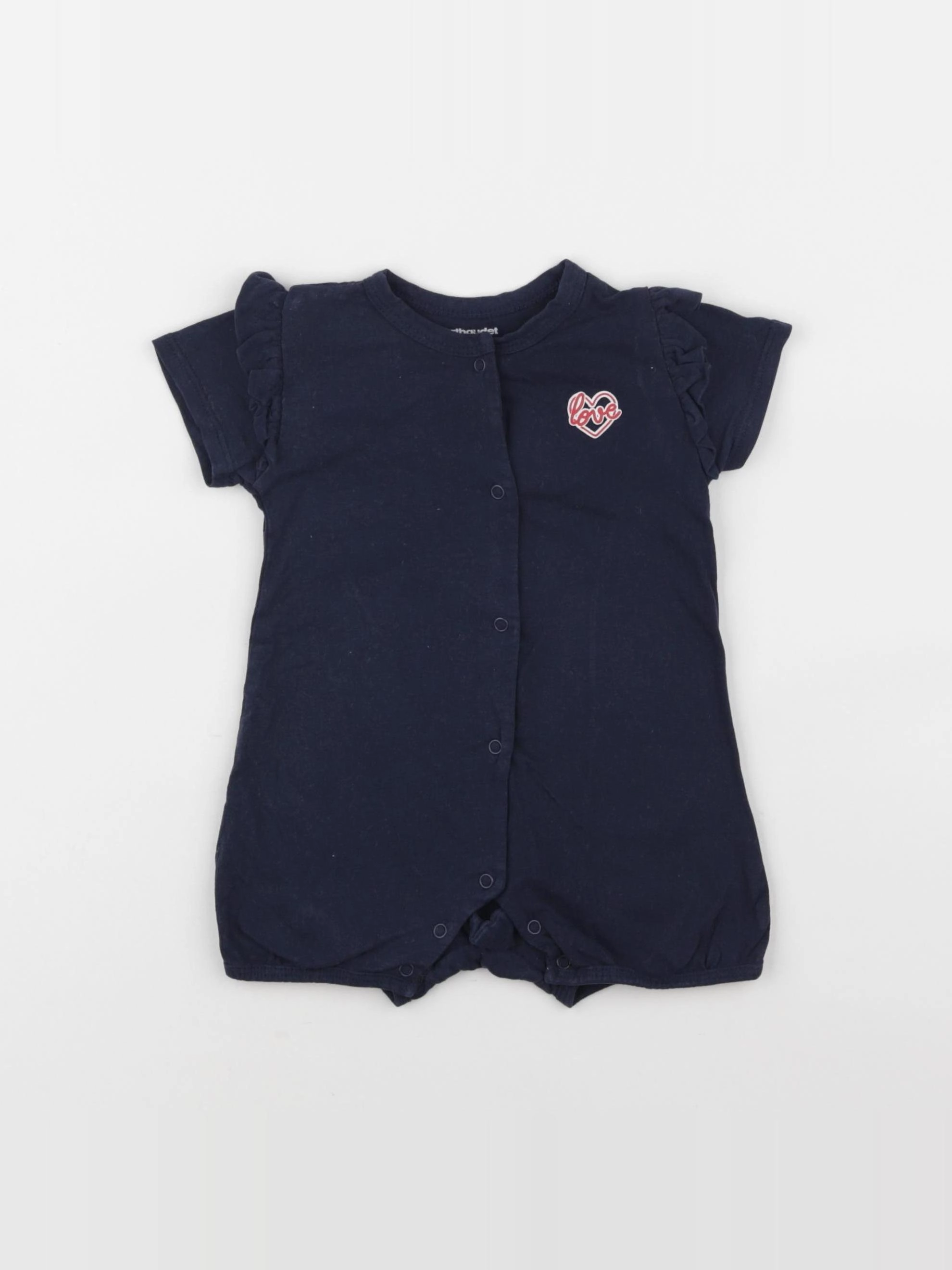 Vertbaudet - combinaison bleu - 6 mois