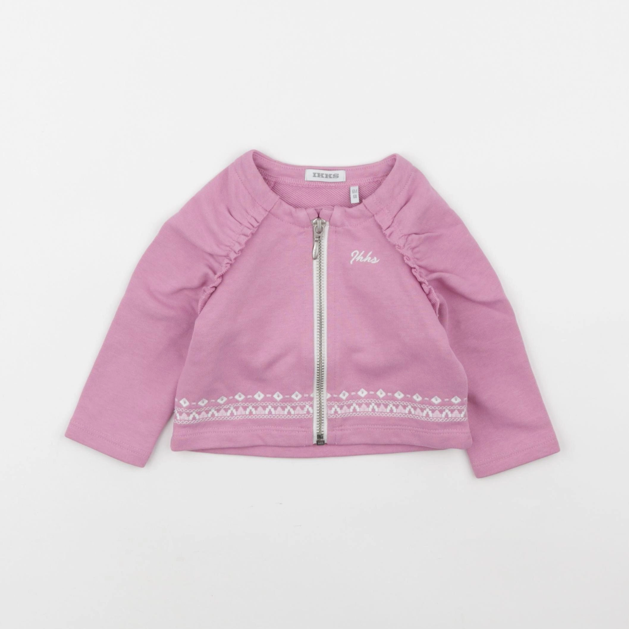 IKKS - sweat rose - 6 mois