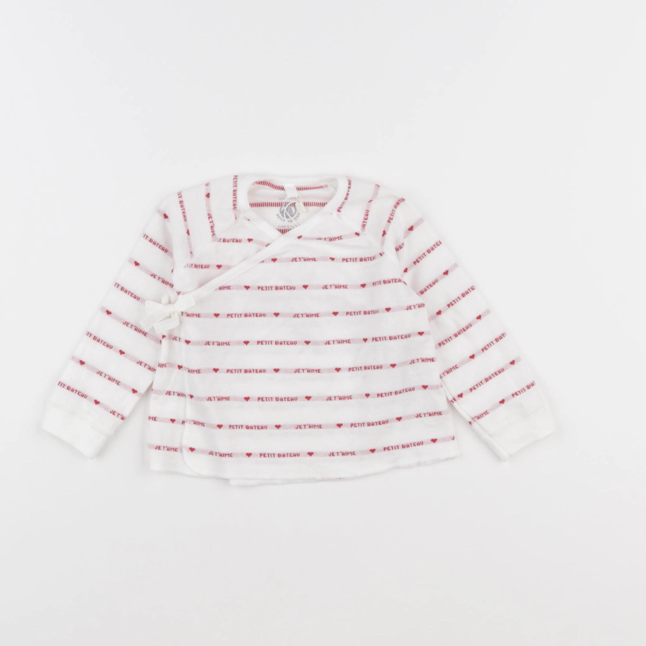 Petit Bateau - tee-shirt rouge - 12 mois