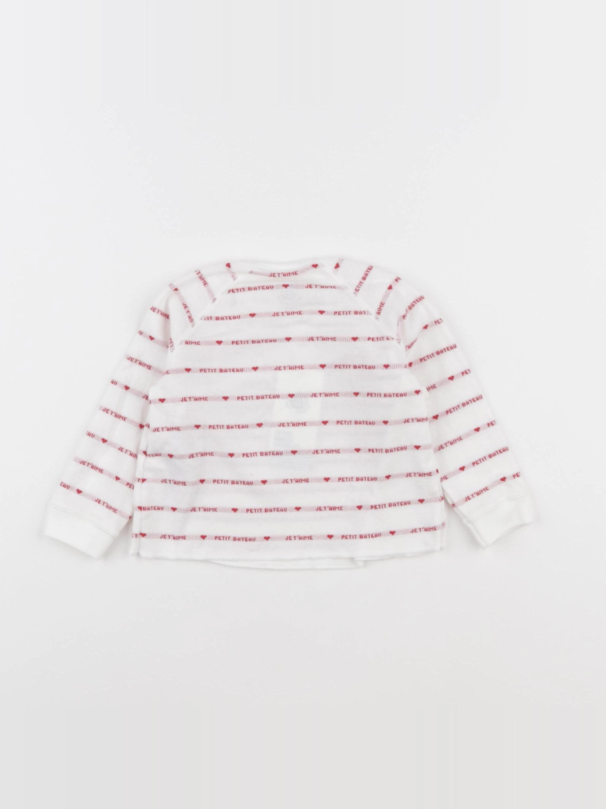 Petit Bateau - tee-shirt rouge - 12 mois