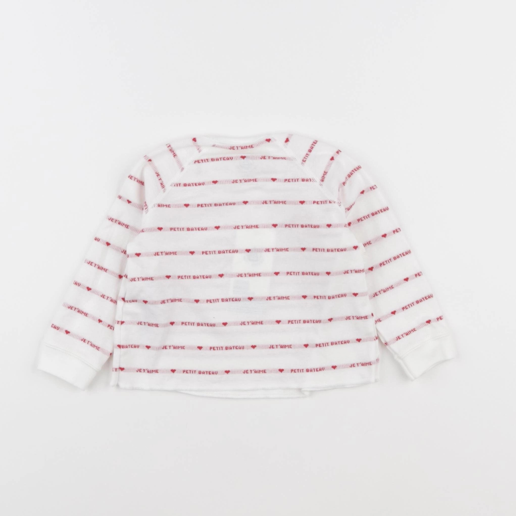 Petit Bateau - tee-shirt rouge - 12 mois