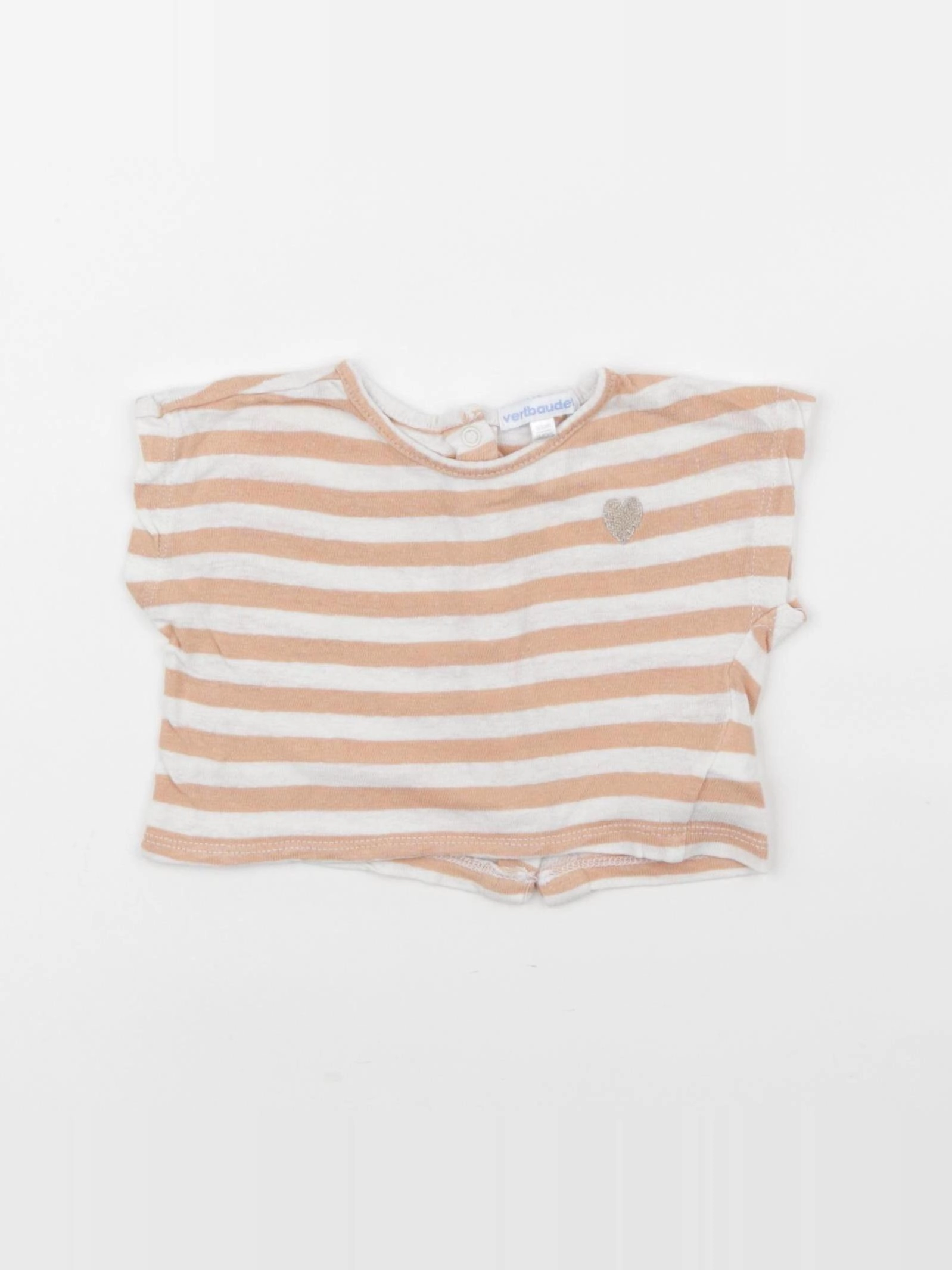 Vertbaudet - tee-shirt orange - 3 mois