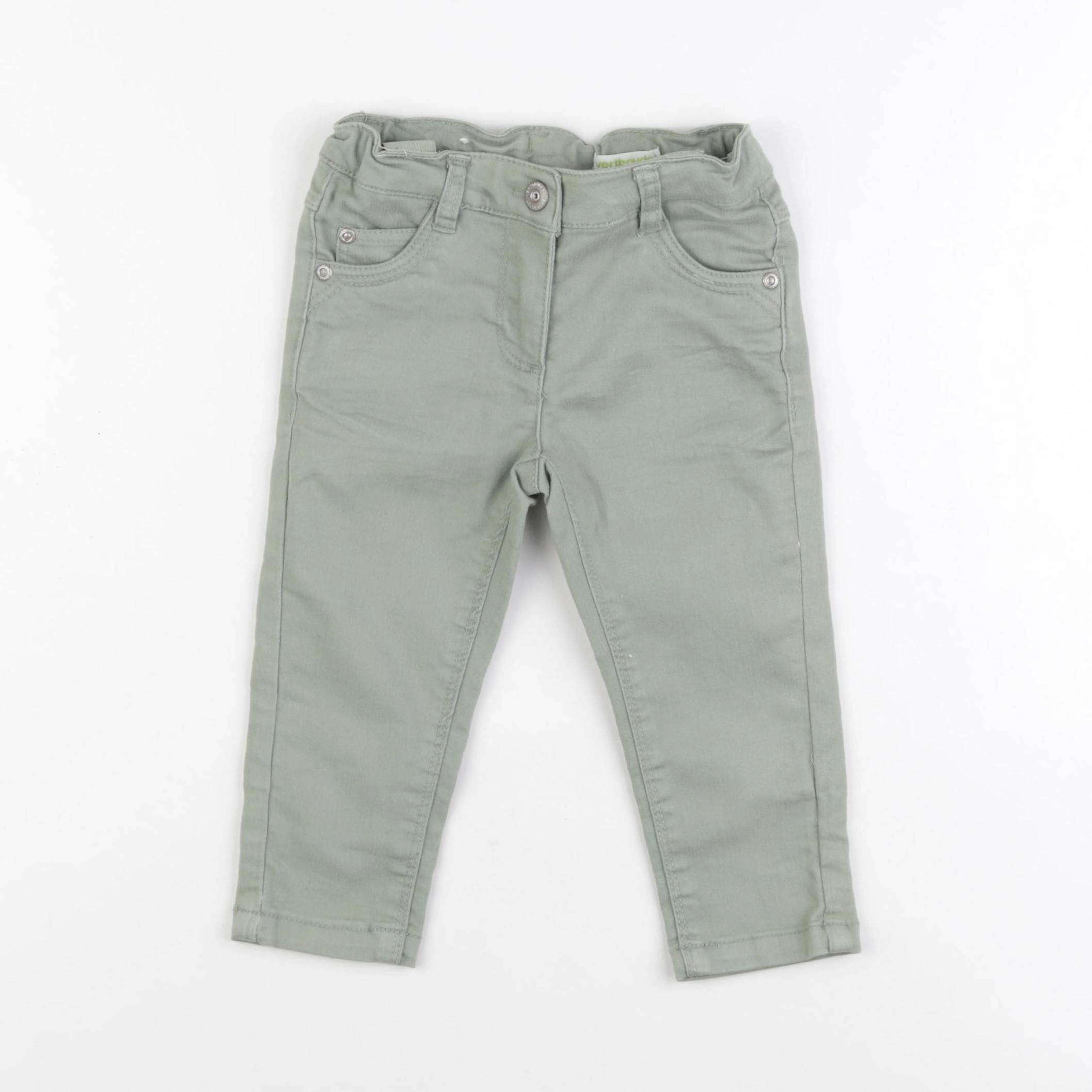 Vertbaudet - jean vert - 3 ans