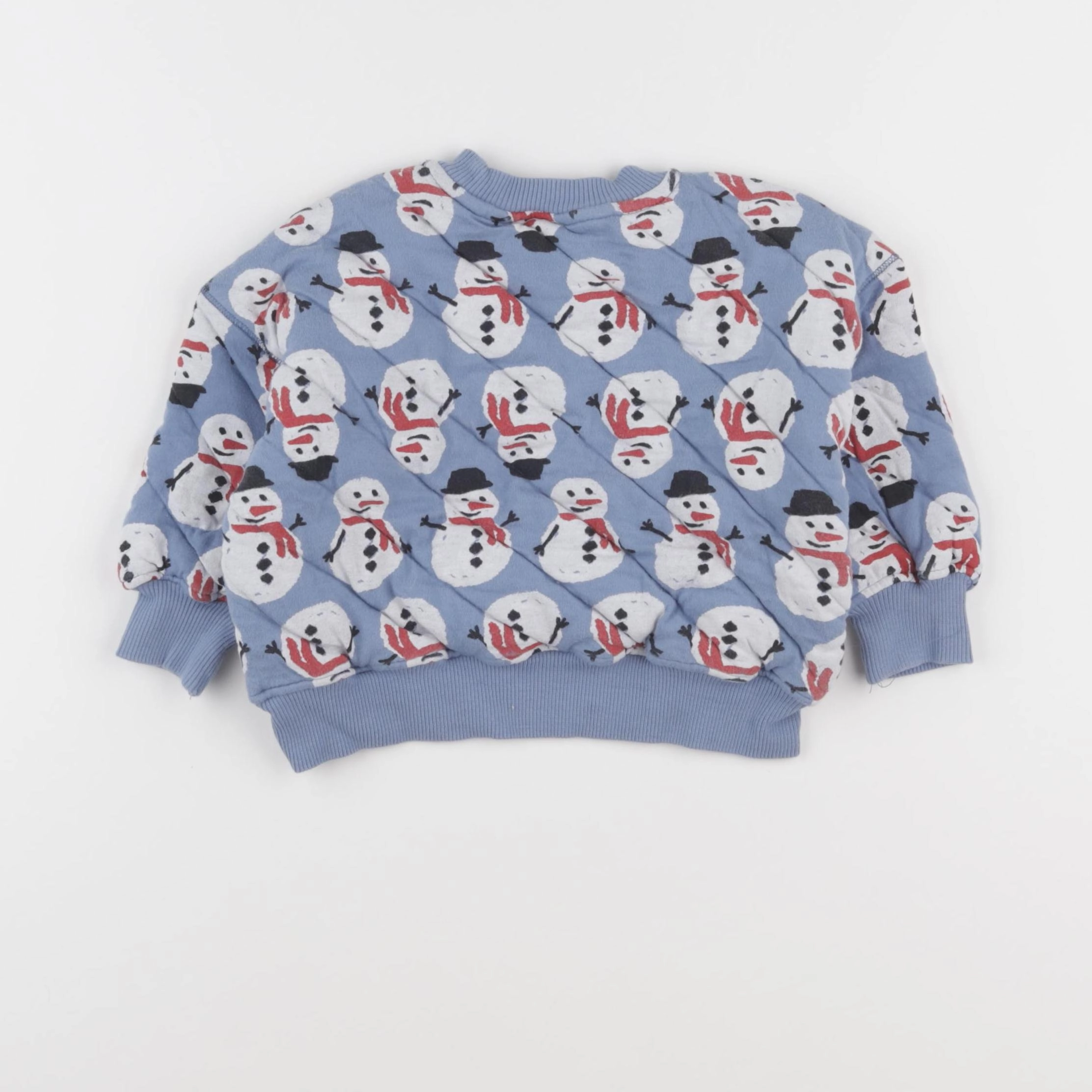 Zara - sweat bleu - 9/12 mois