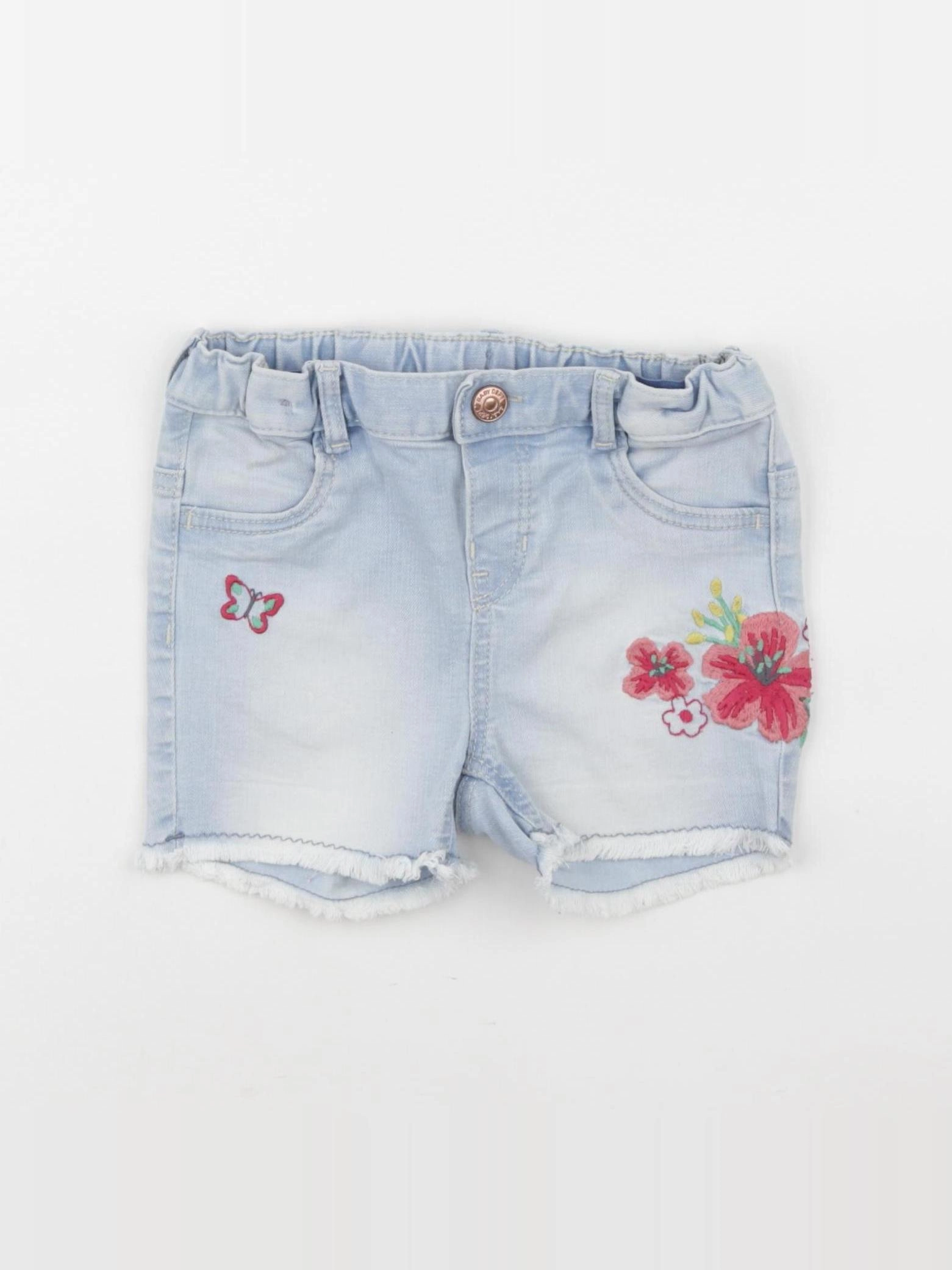 H&M - short bleu - 12/18 mois