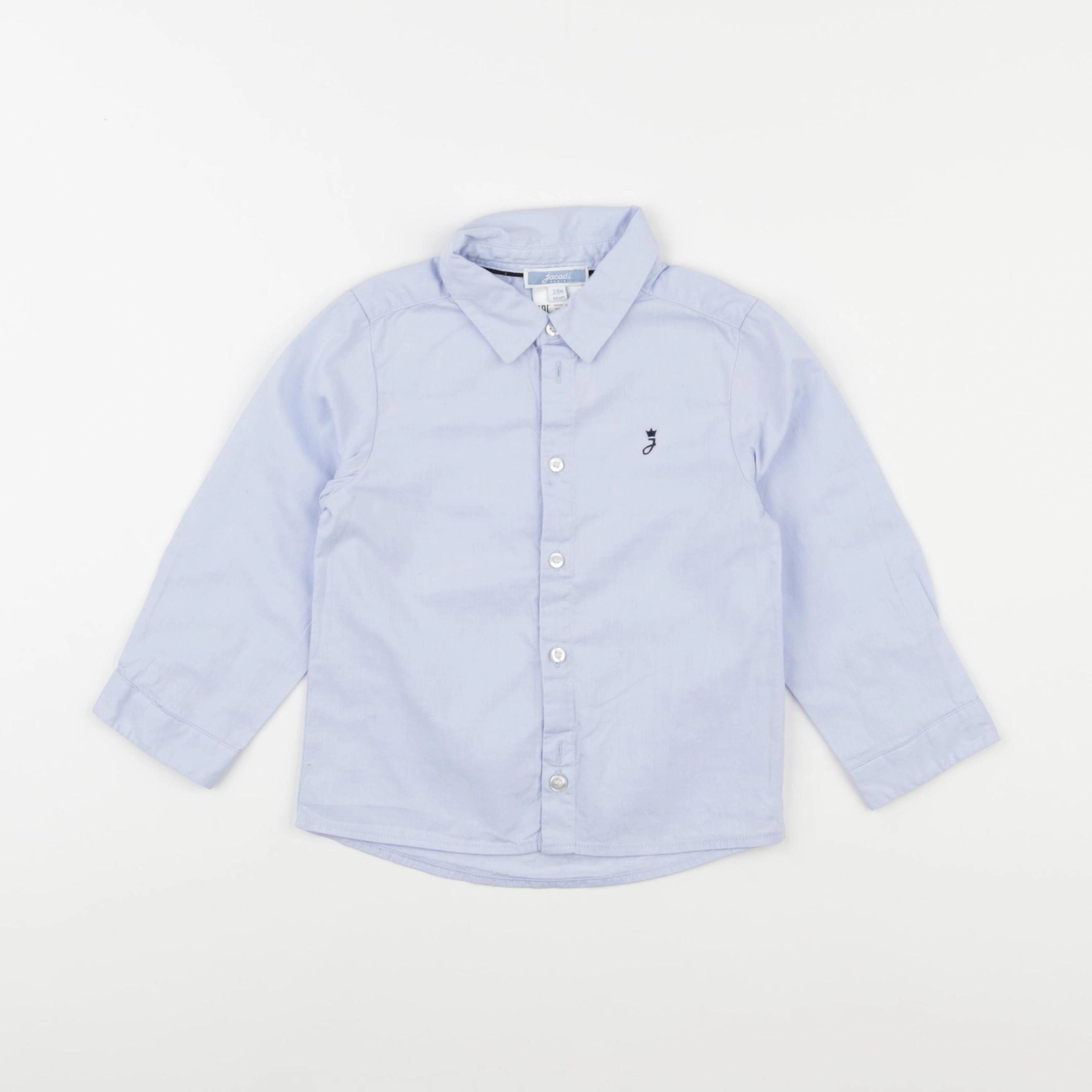Jacadi - chemise bleu - 24 mois