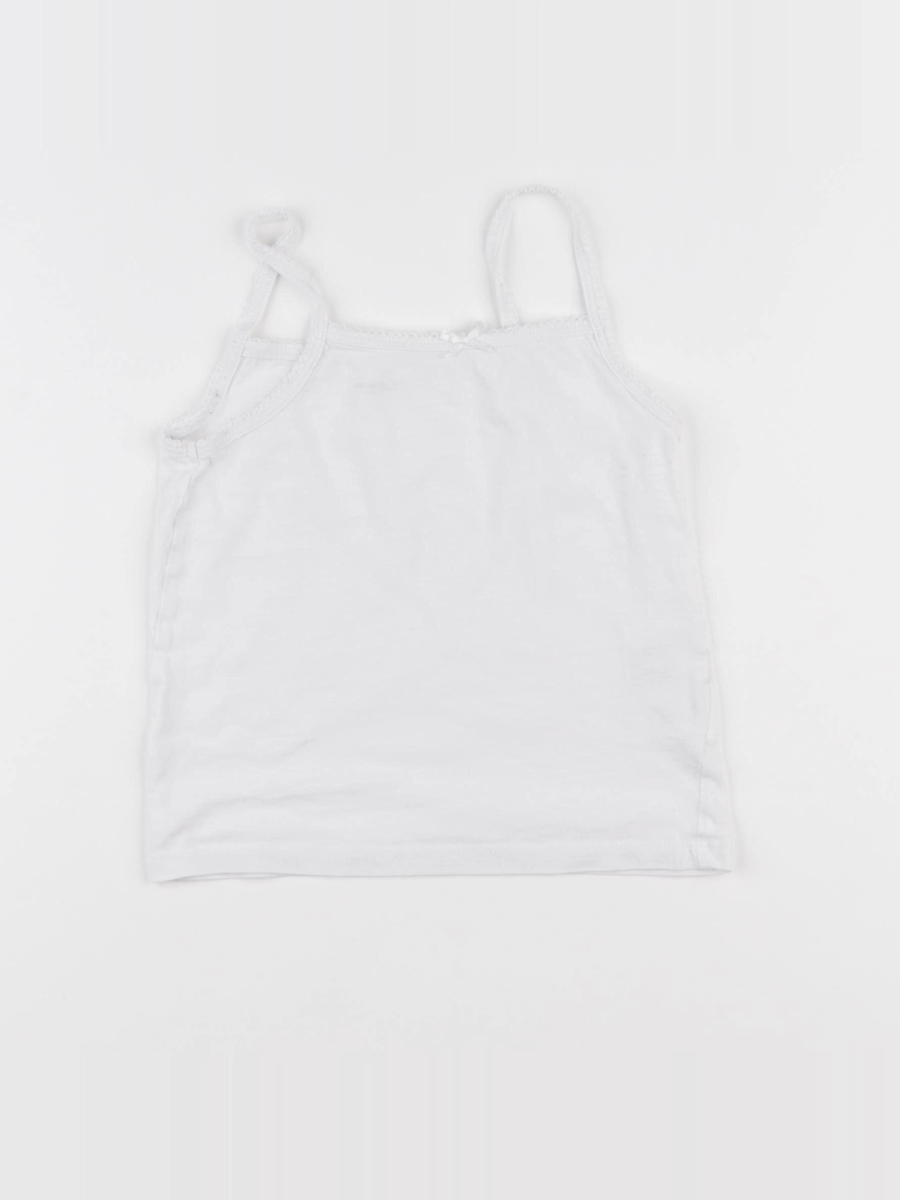 Vertbaudet - maillot de corps blanc - 6 ans