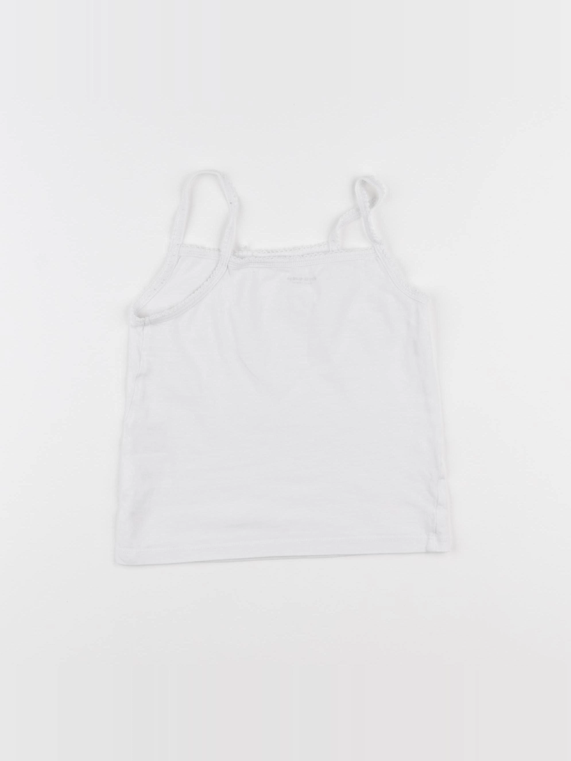 Vertbaudet - maillot de corps blanc - 6 ans