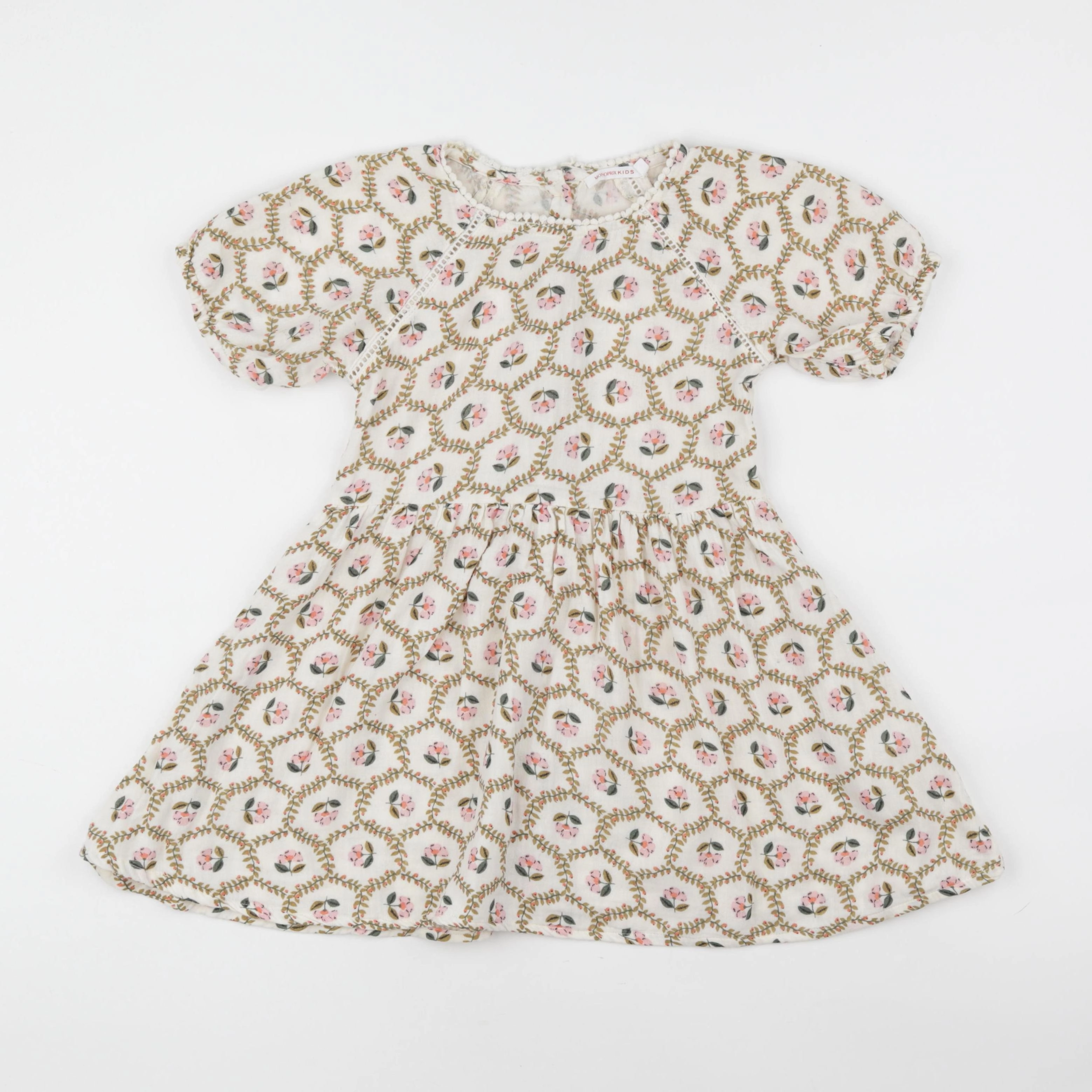 Monoprix - robe blanc - 5 ans