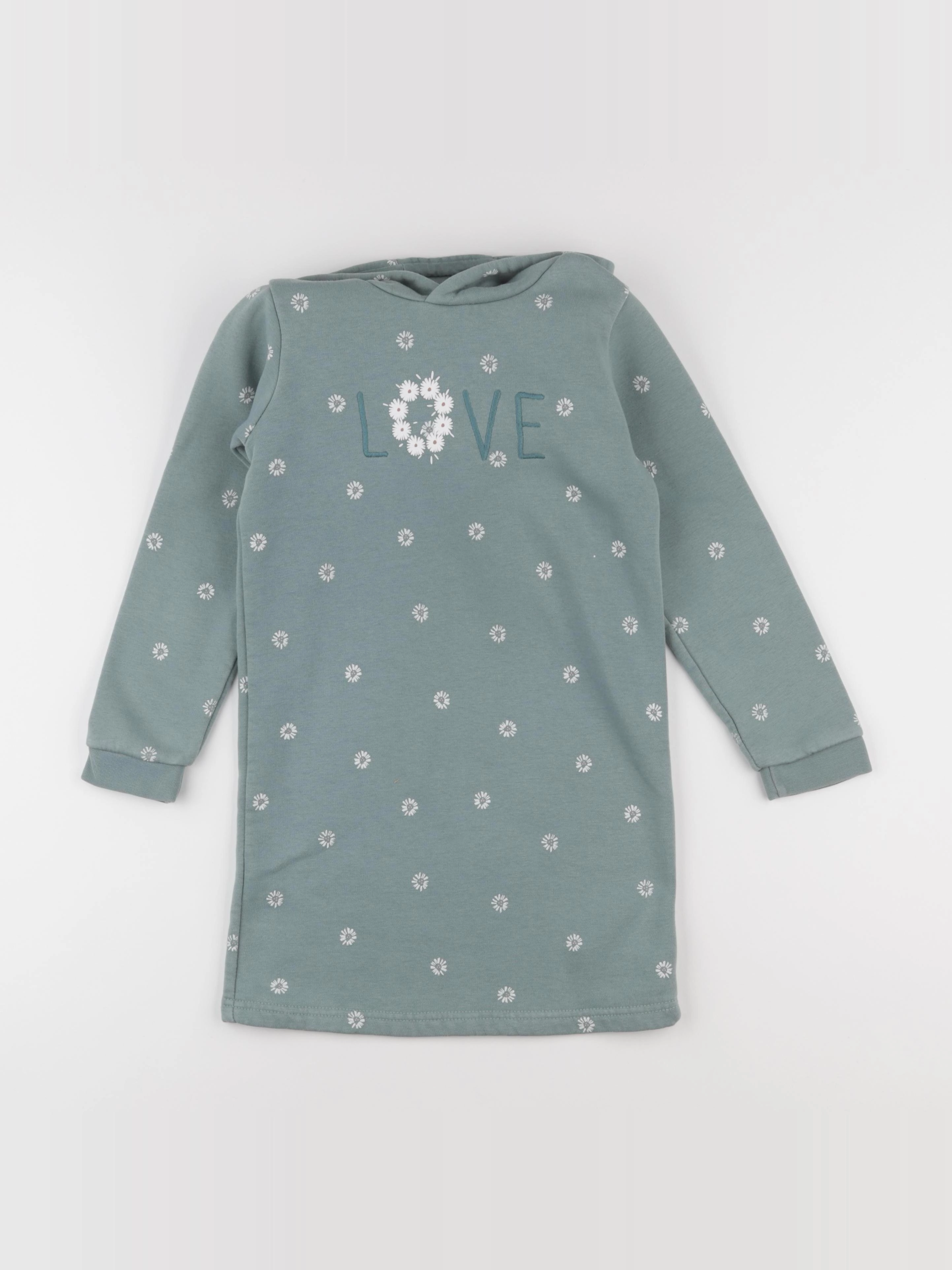 Vertbaudet - robe vert - 7 ans
