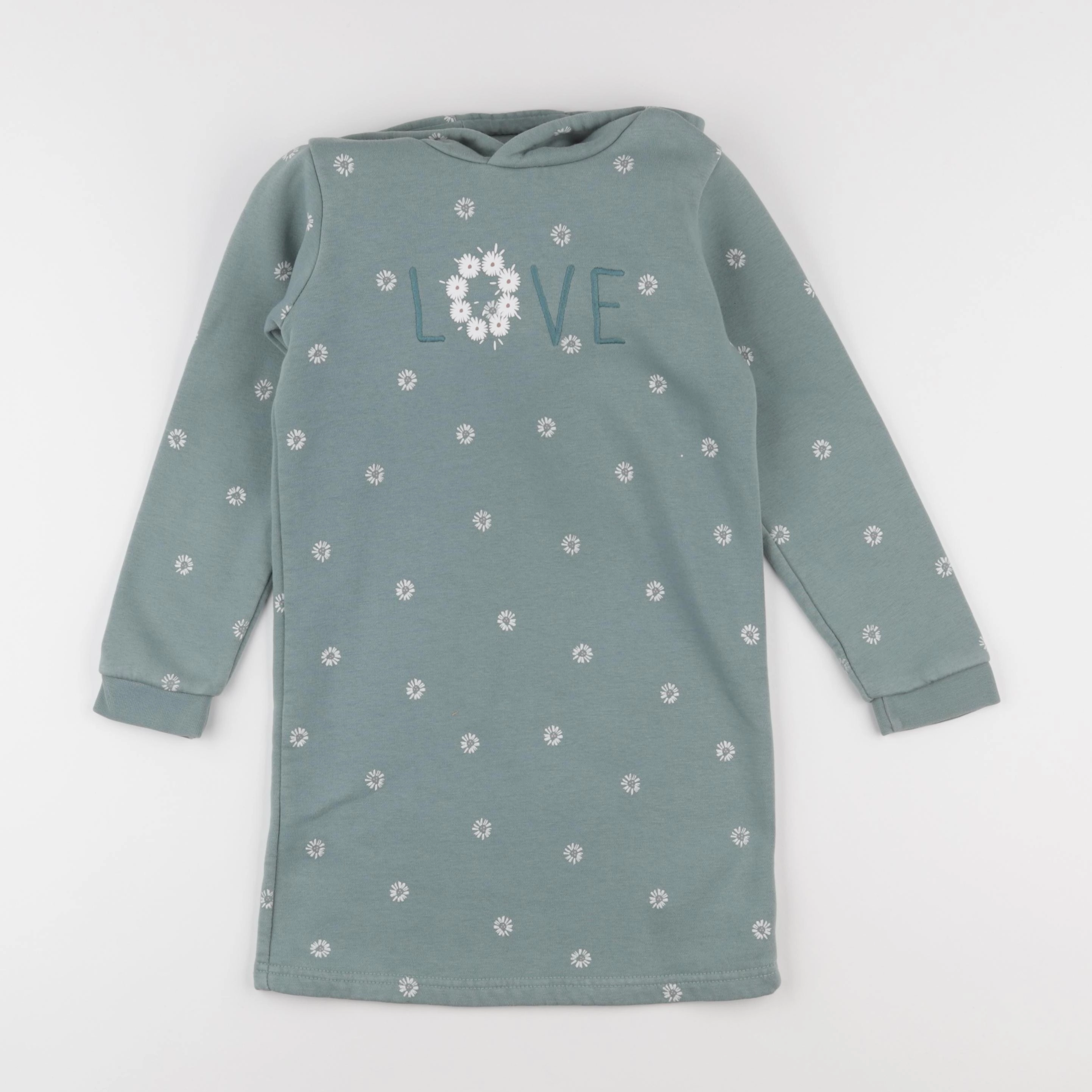 Vertbaudet - robe vert - 7 ans