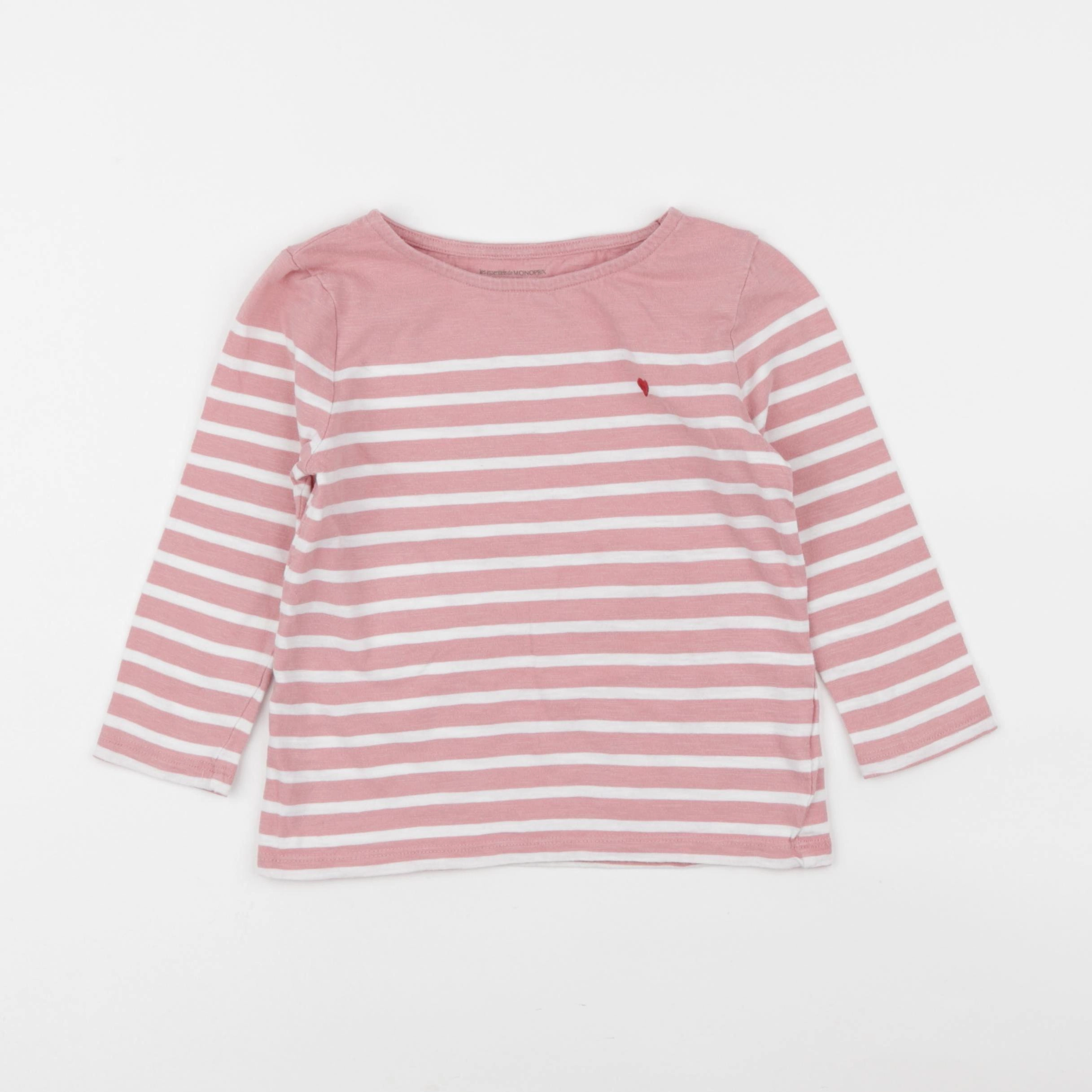 Monoprix - tee-shirt rose - 5 ans