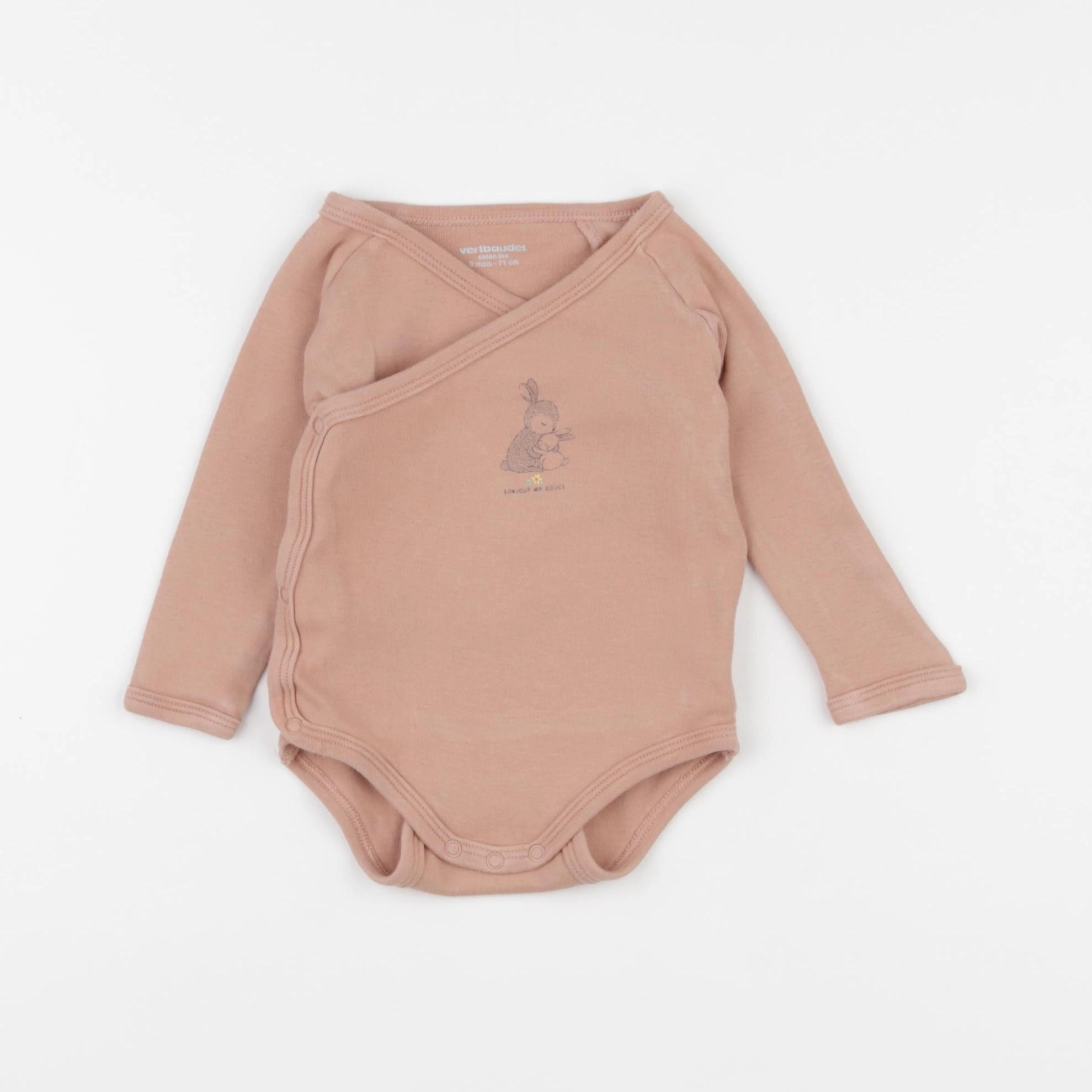 Vertbaudet - body beige - 9 mois