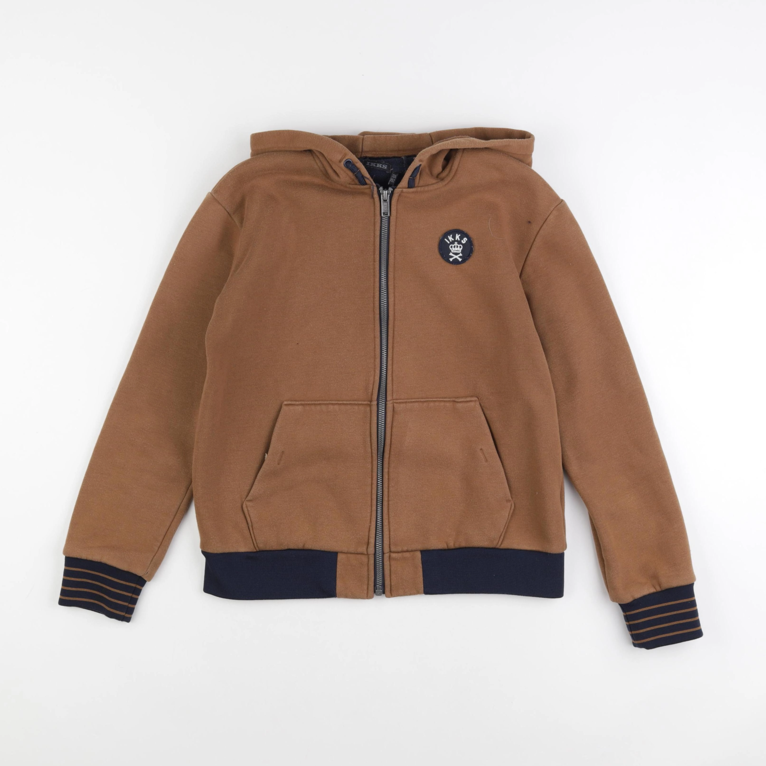 IKKS - sweat imprimé au dos marron - 12 ans