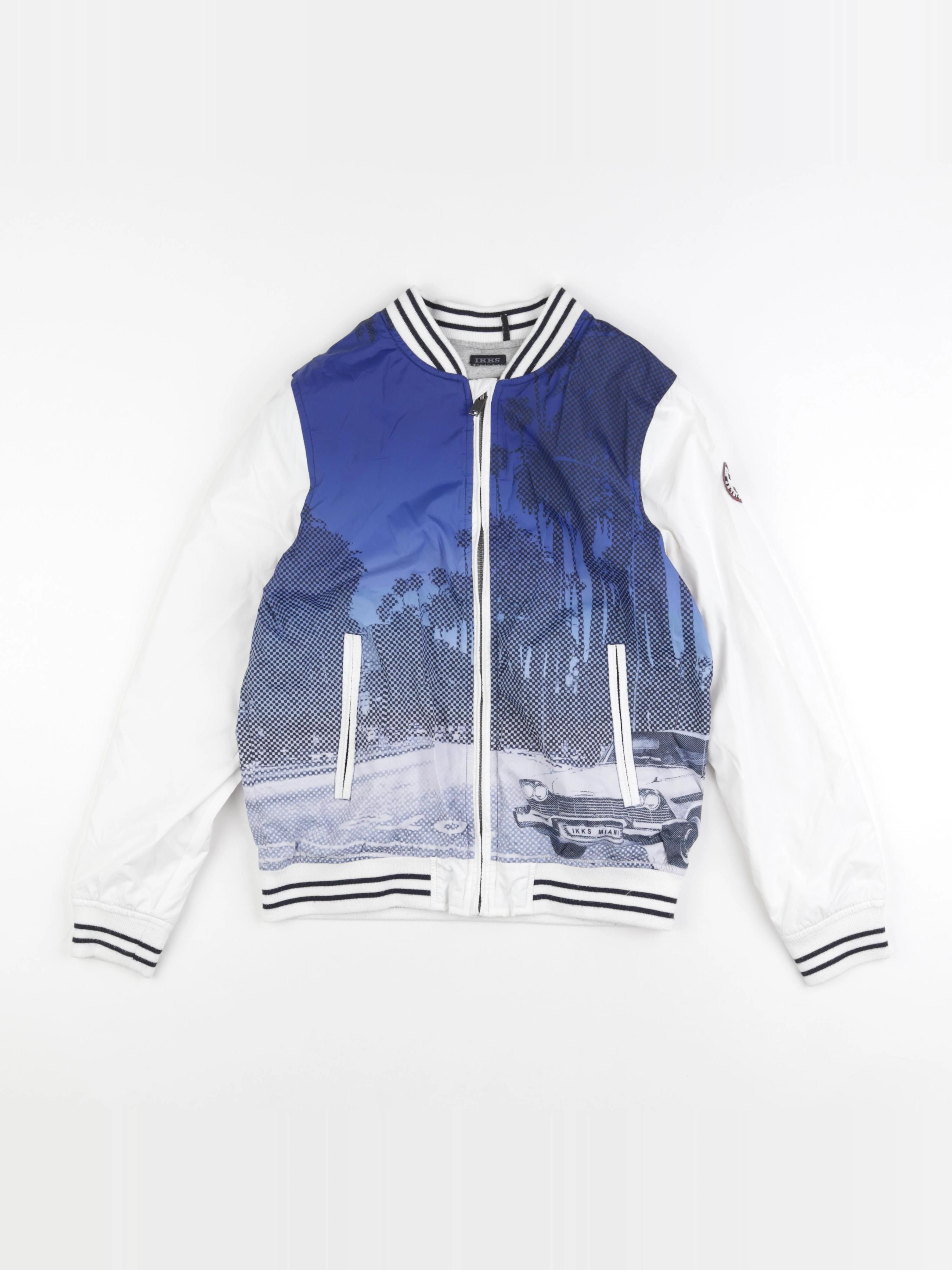 IKKS - veste bleu, blanc - 12 ans