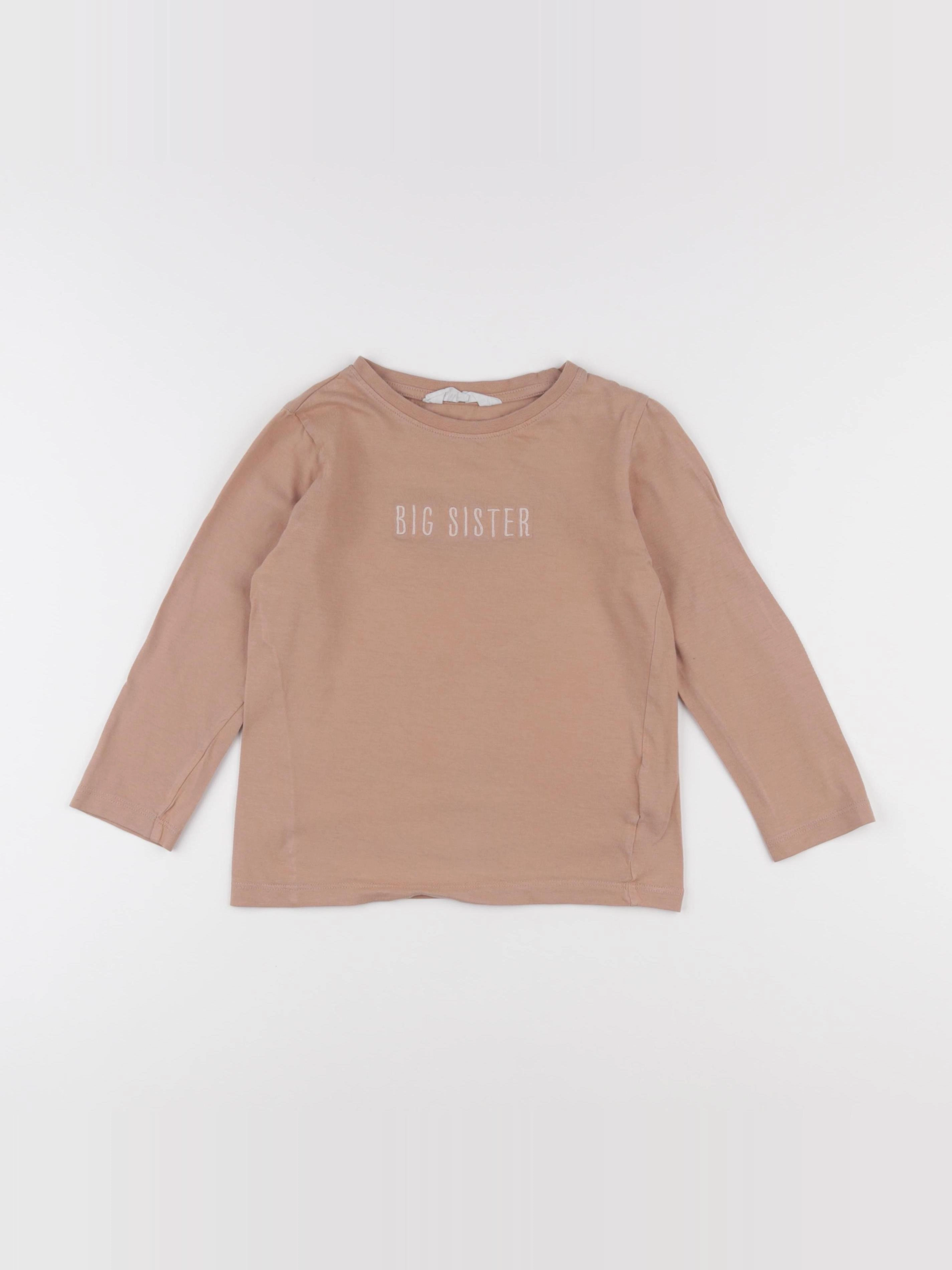 H&M - tee-shirt rose - 4/6 ans
