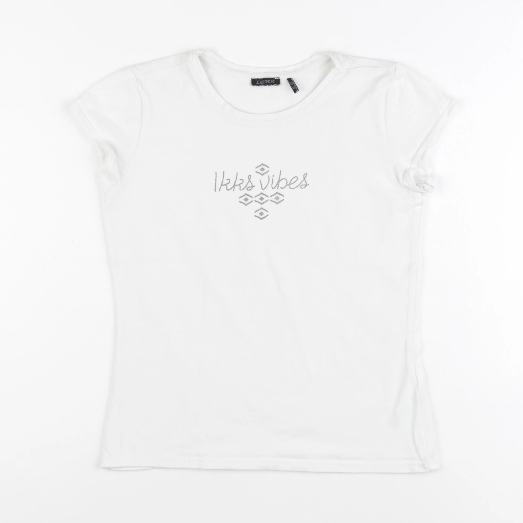 IKKS - tee-shirt blanc - 10 ans