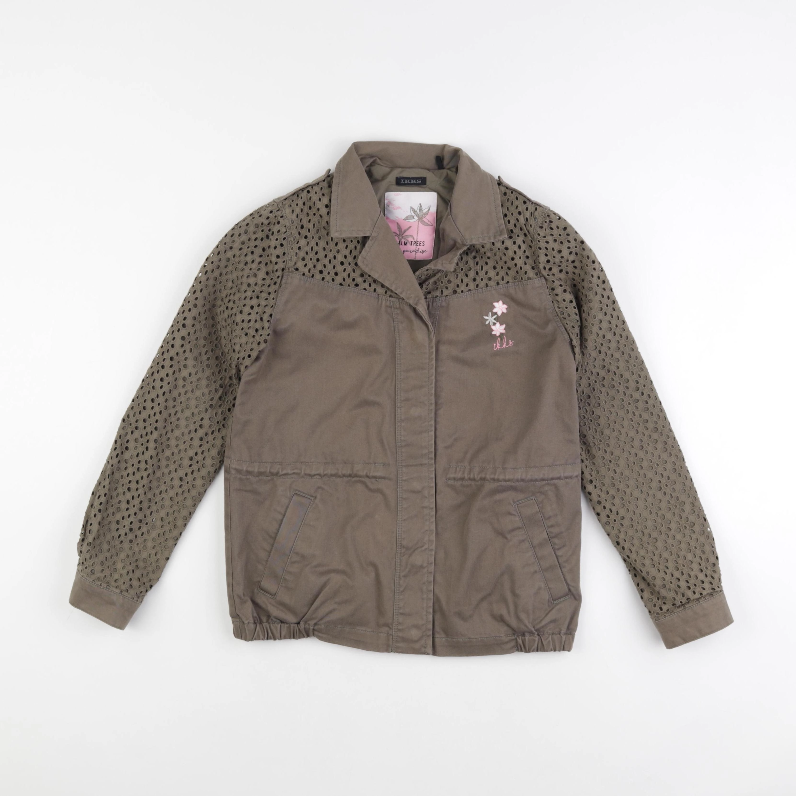 IKKS - veste imprimé au dos vert - 10 ans