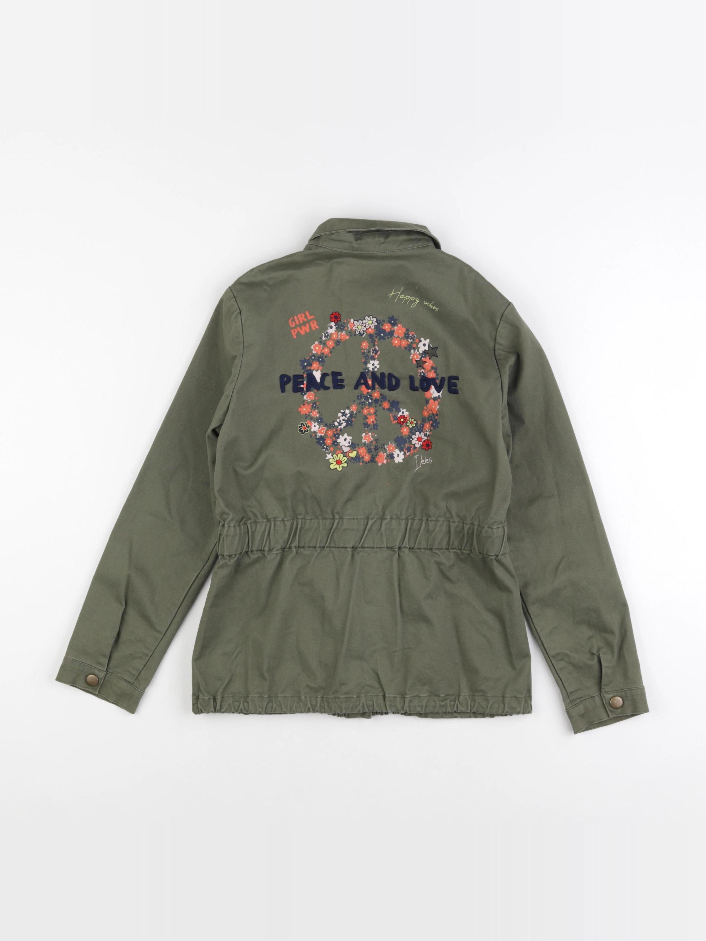 IKKS - veste imprimé au dos vert - 10 ans