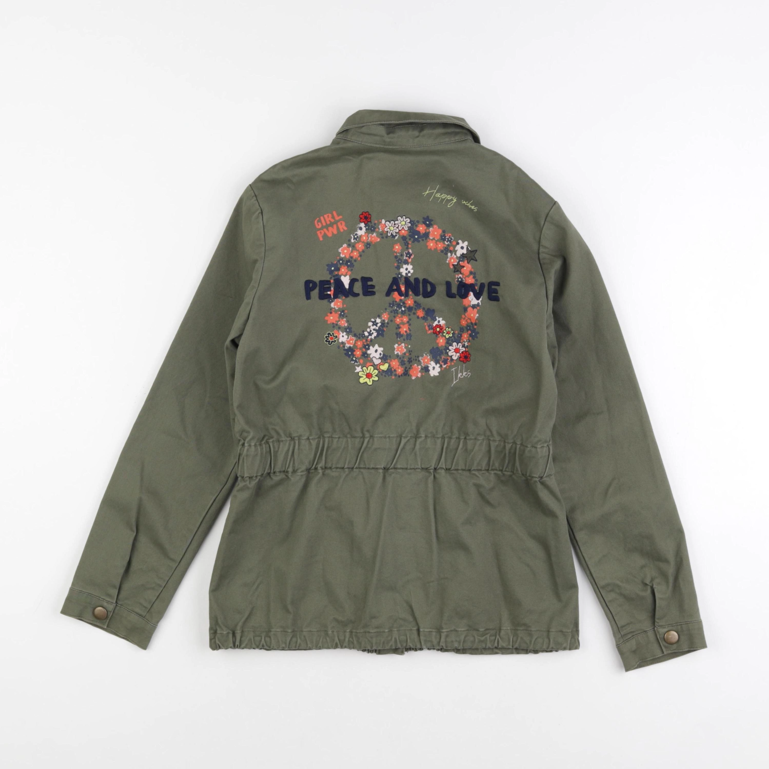 IKKS - veste imprimé au dos vert - 10 ans