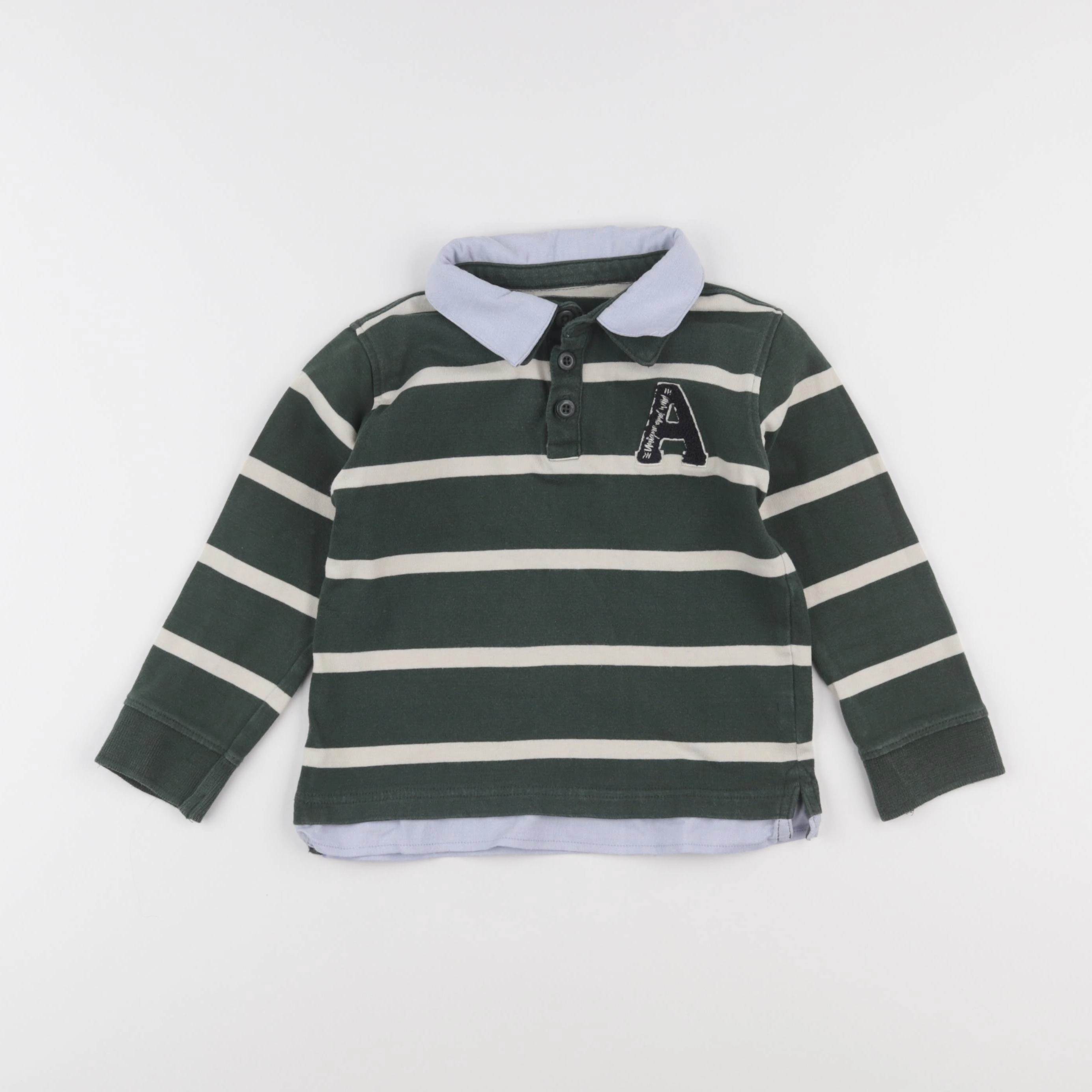 Vertbaudet - polo vert - 6 ans