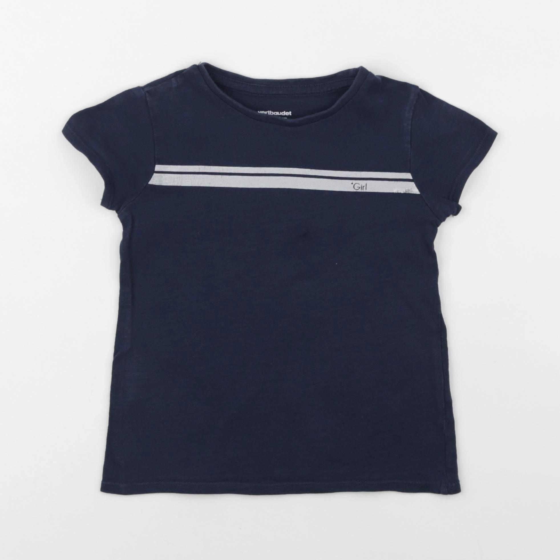 Vertbaudet - tee-shirt bleu - 4 ans