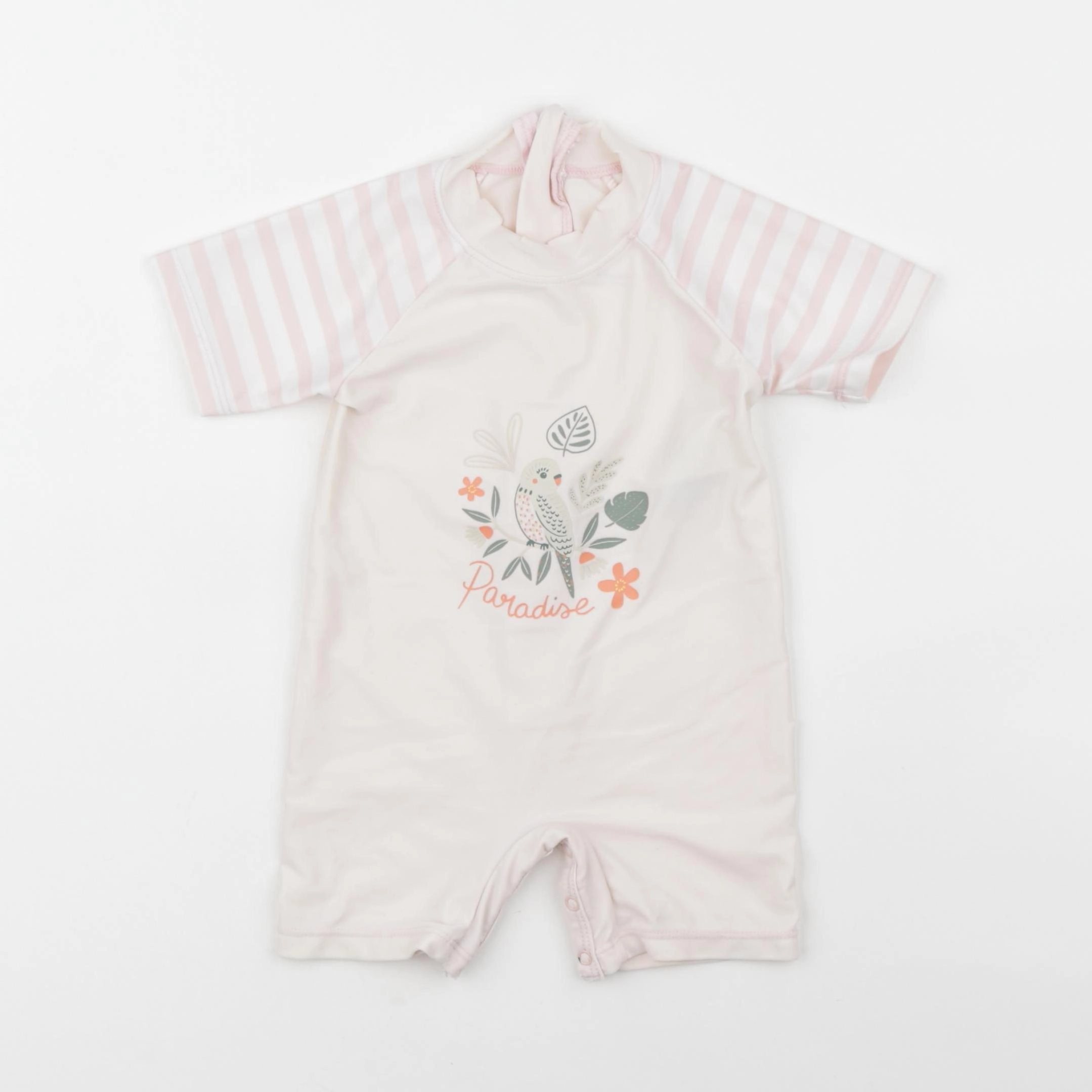 Vertbaudet - combi de bain rose - 12 mois