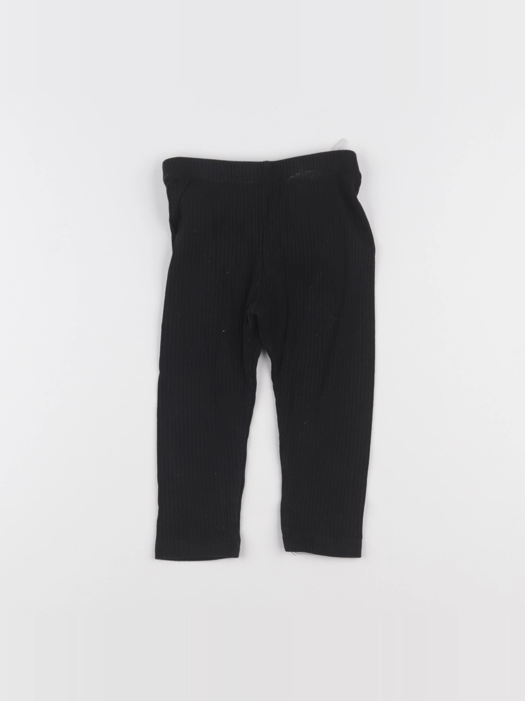 H&M - legging noir - 12/18 mois