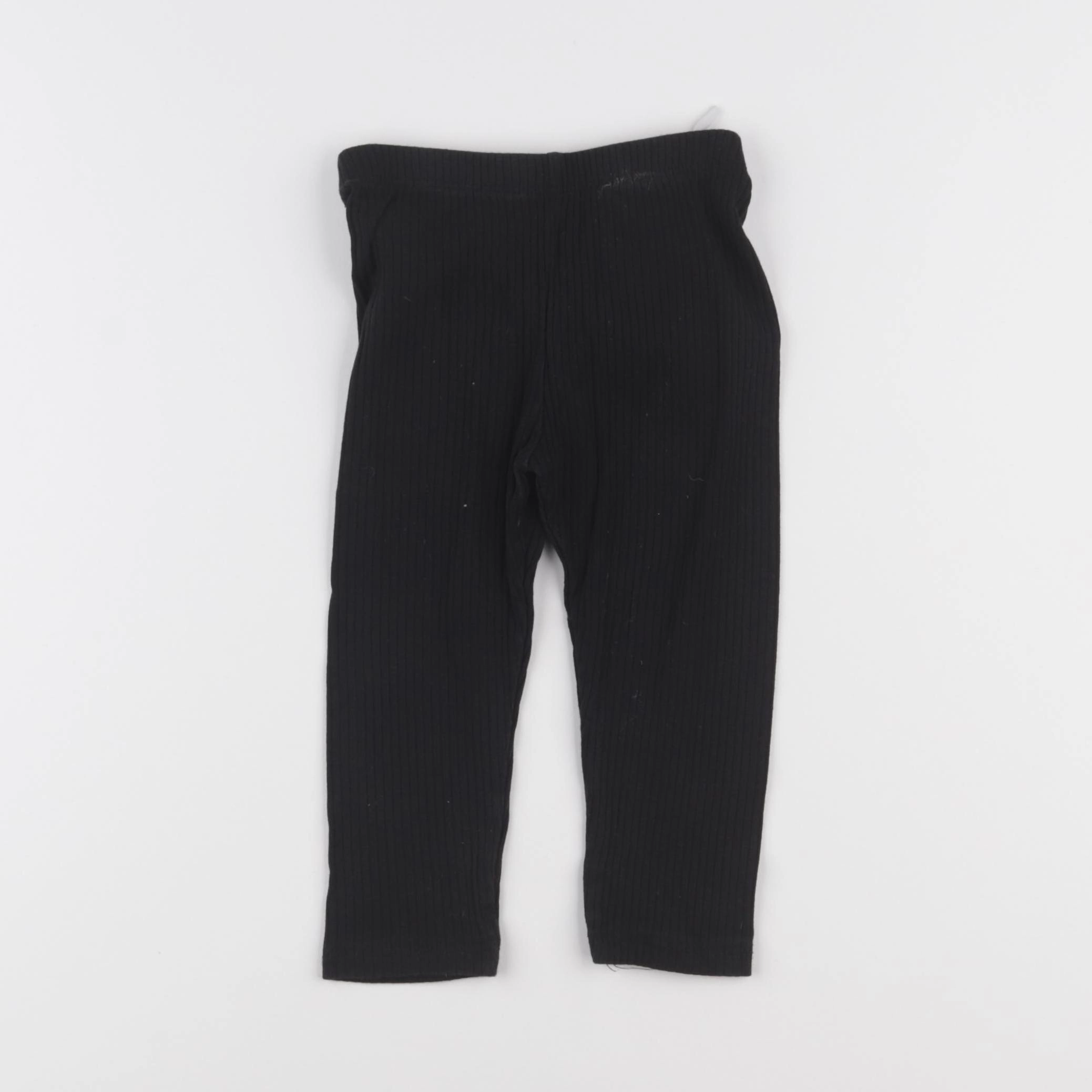 H&M - legging noir - 12/18 mois