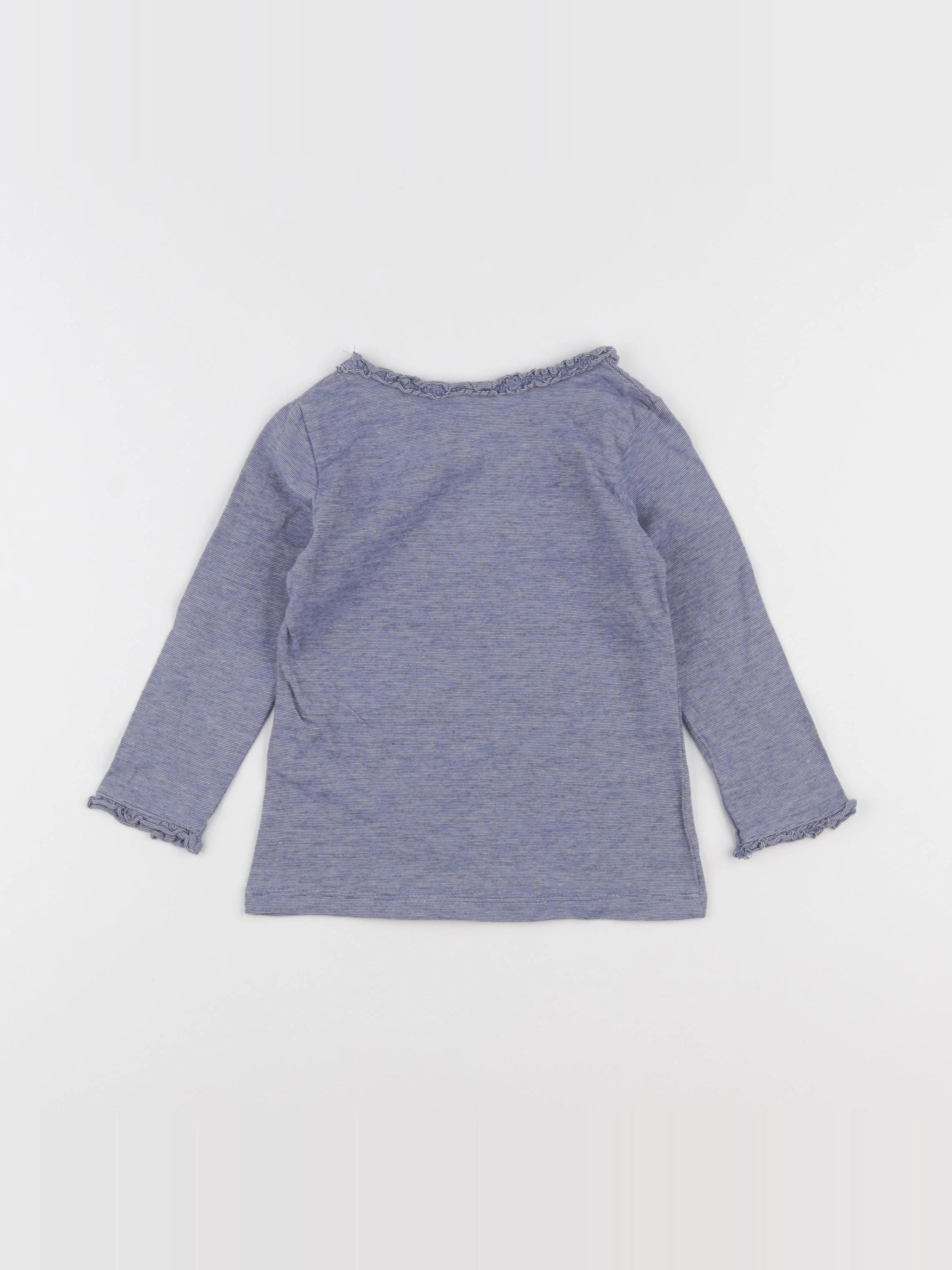 H&M - tee-shirt bleu - 9/12 mois