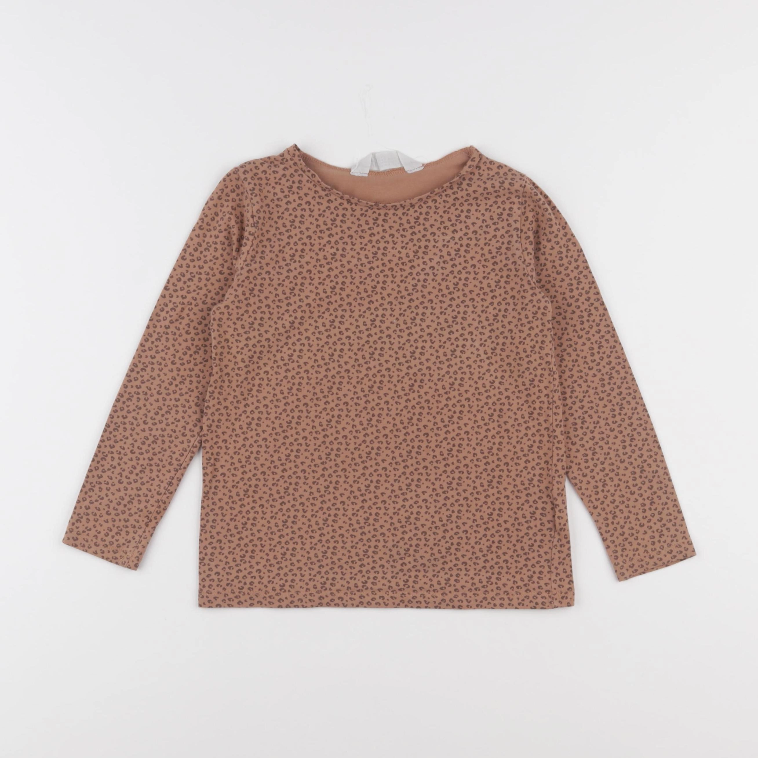 H&M - tee-shirt marron - 4/6 ans