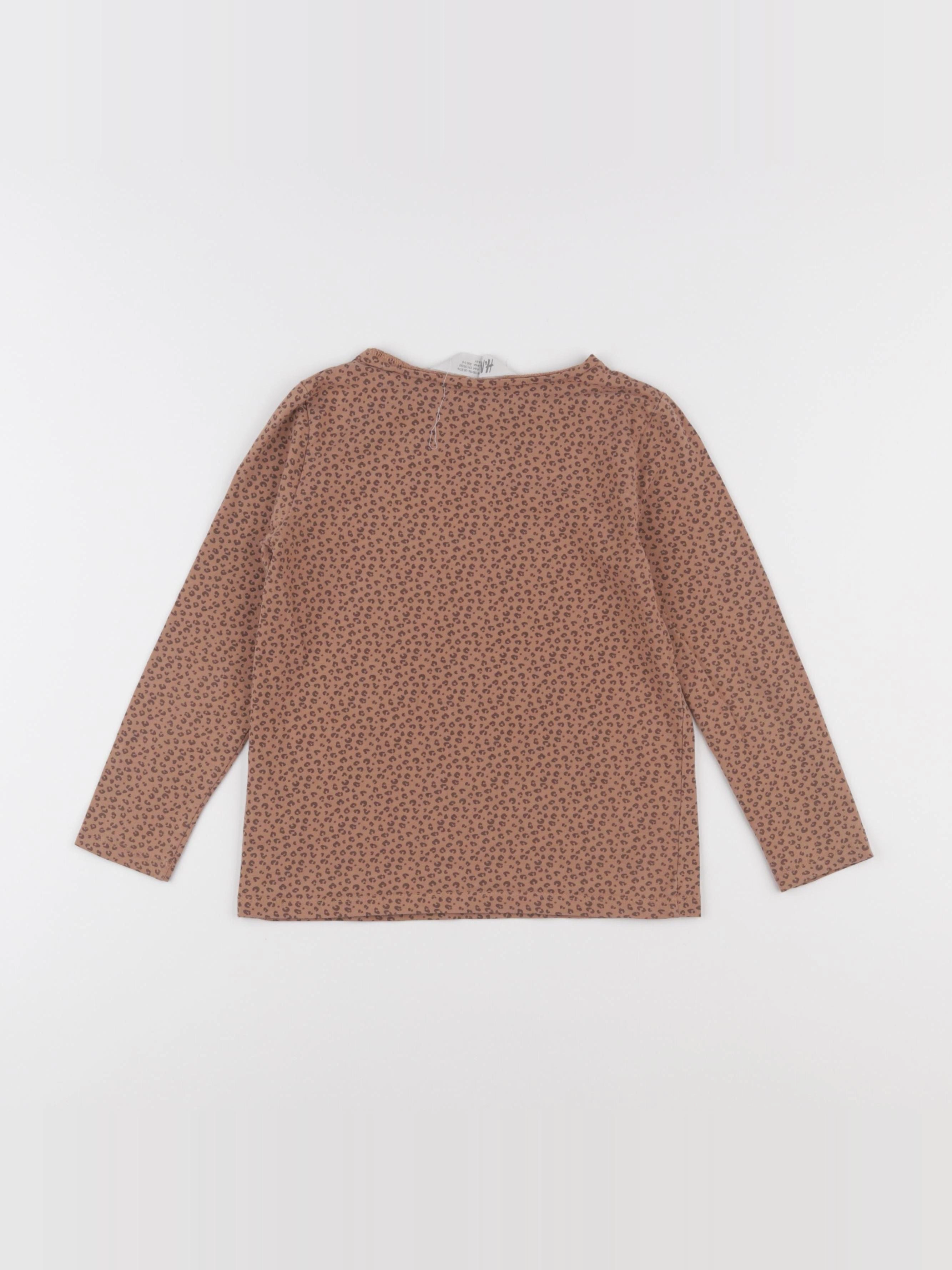 H&M - tee-shirt marron - 4/6 ans