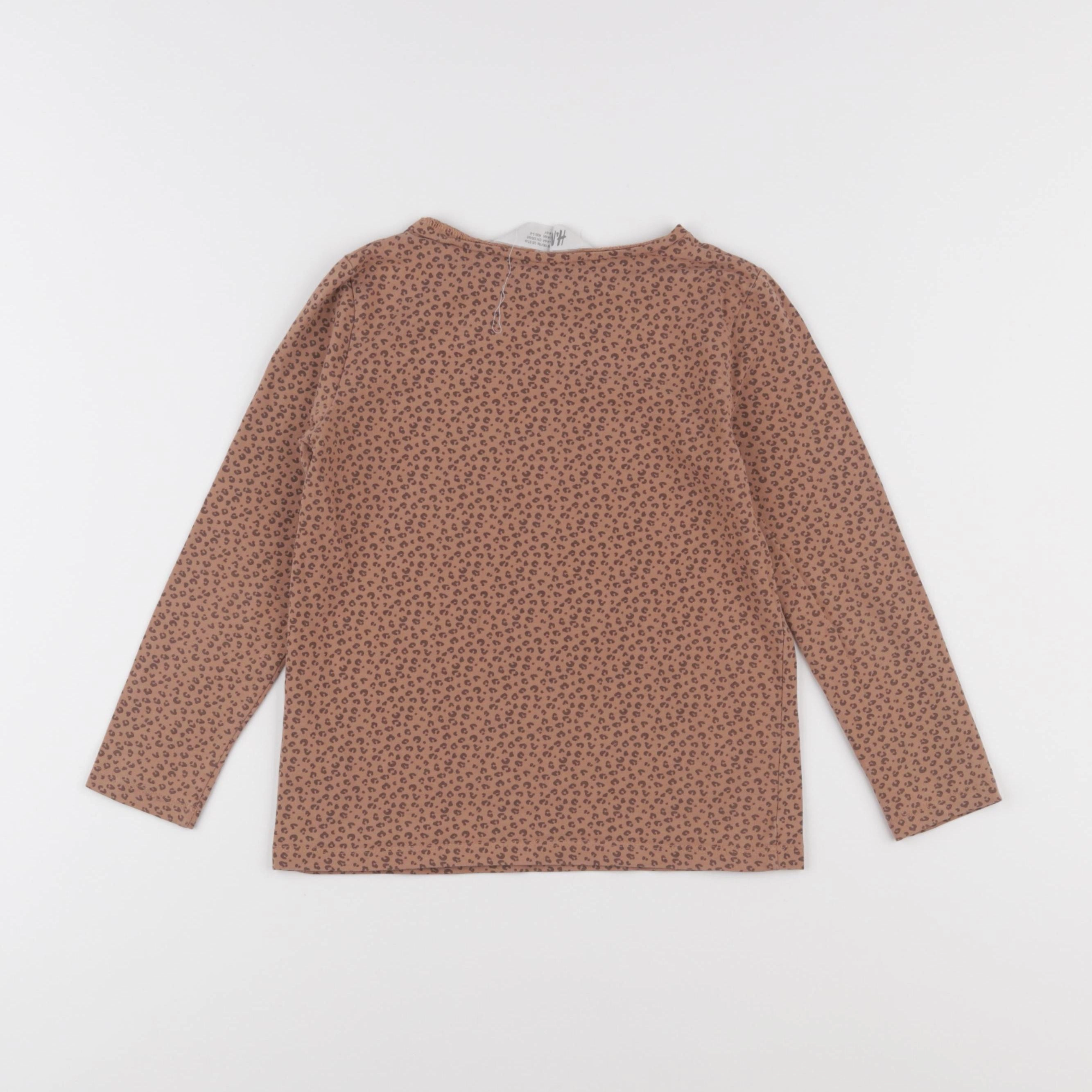 H&M - tee-shirt marron - 4/6 ans