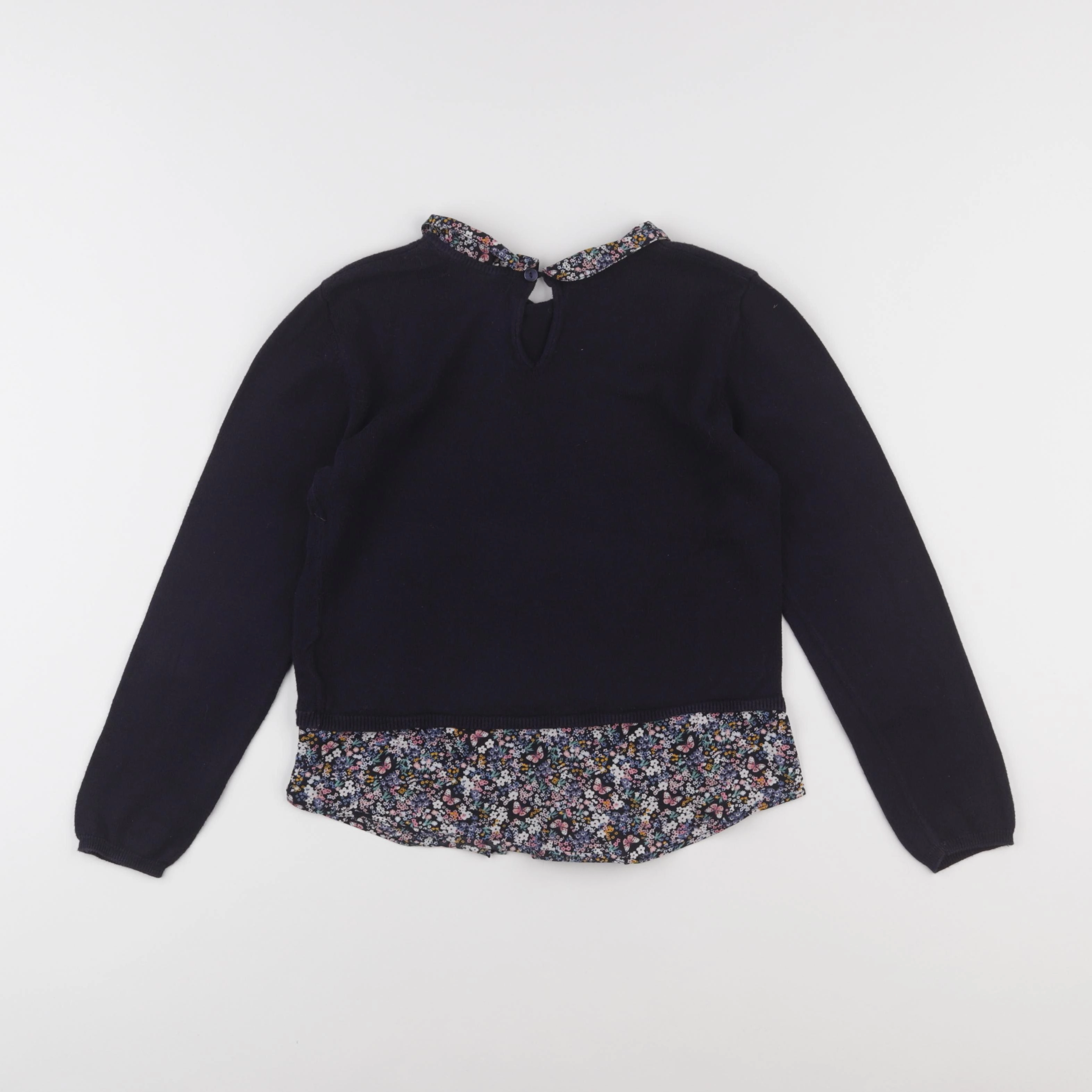 H&M - pull bleu - 6/8 ans