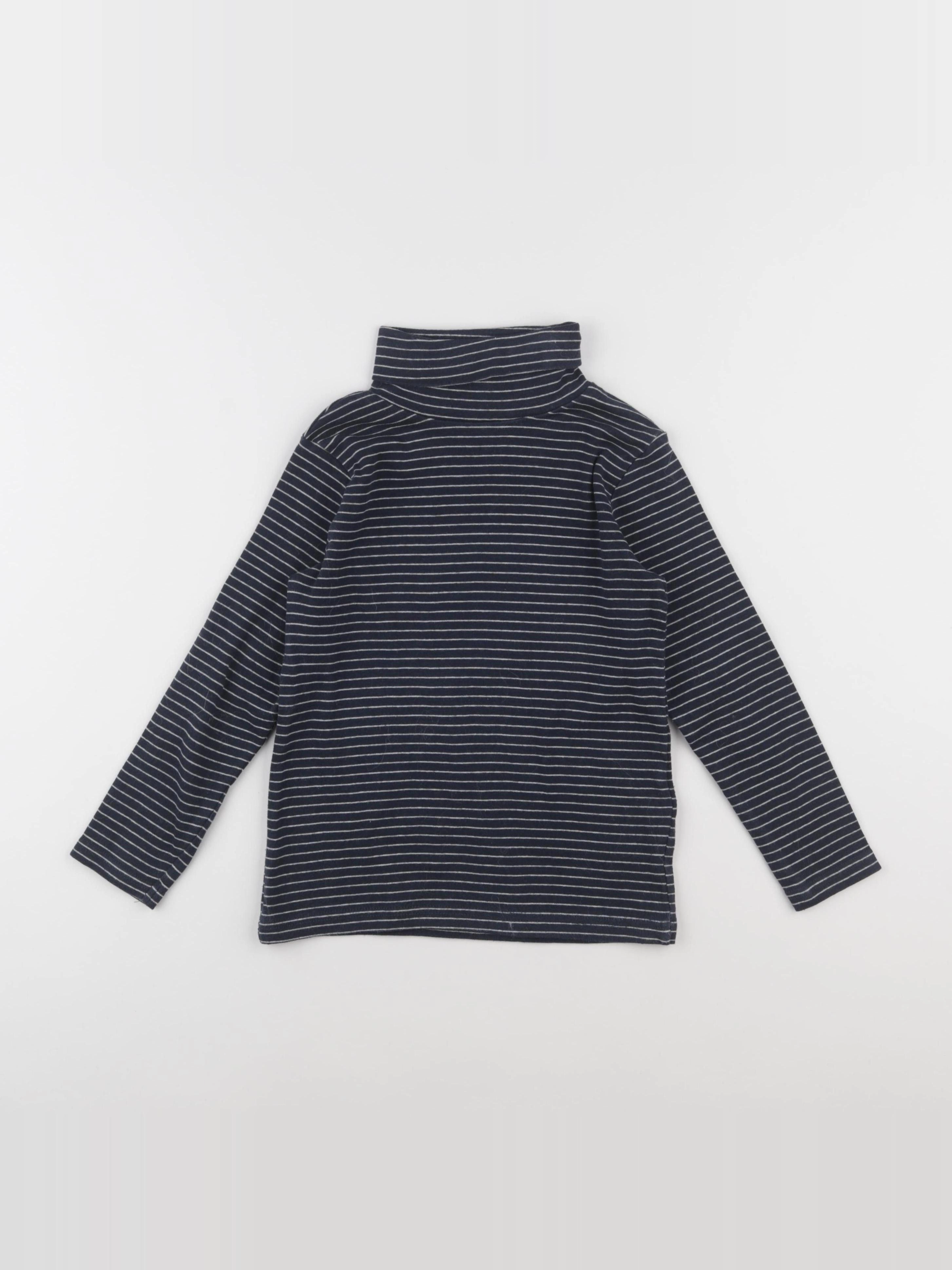 Vertbaudet - sous-pull bleu - 8 ans