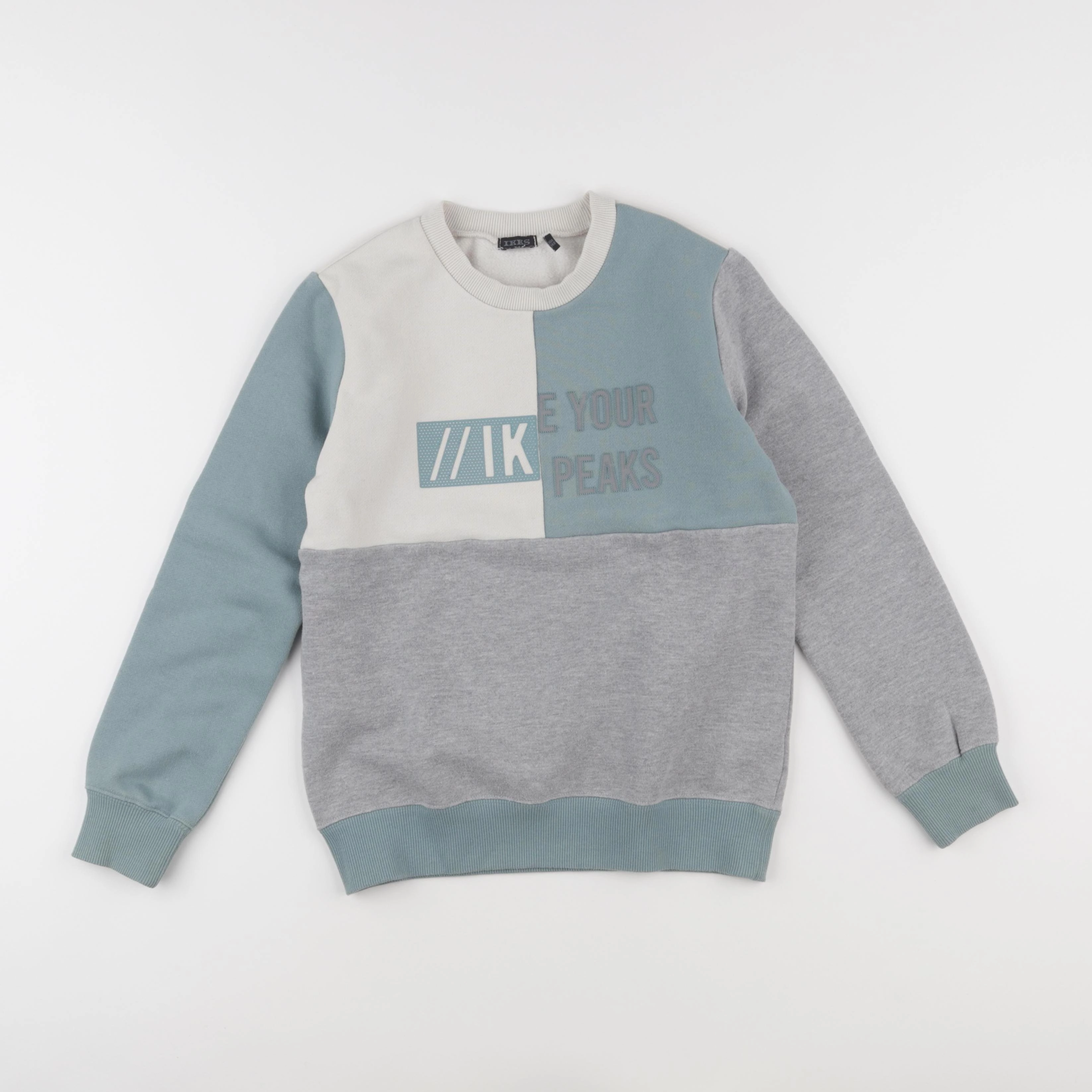 IKKS - sweat gris - 10 ans