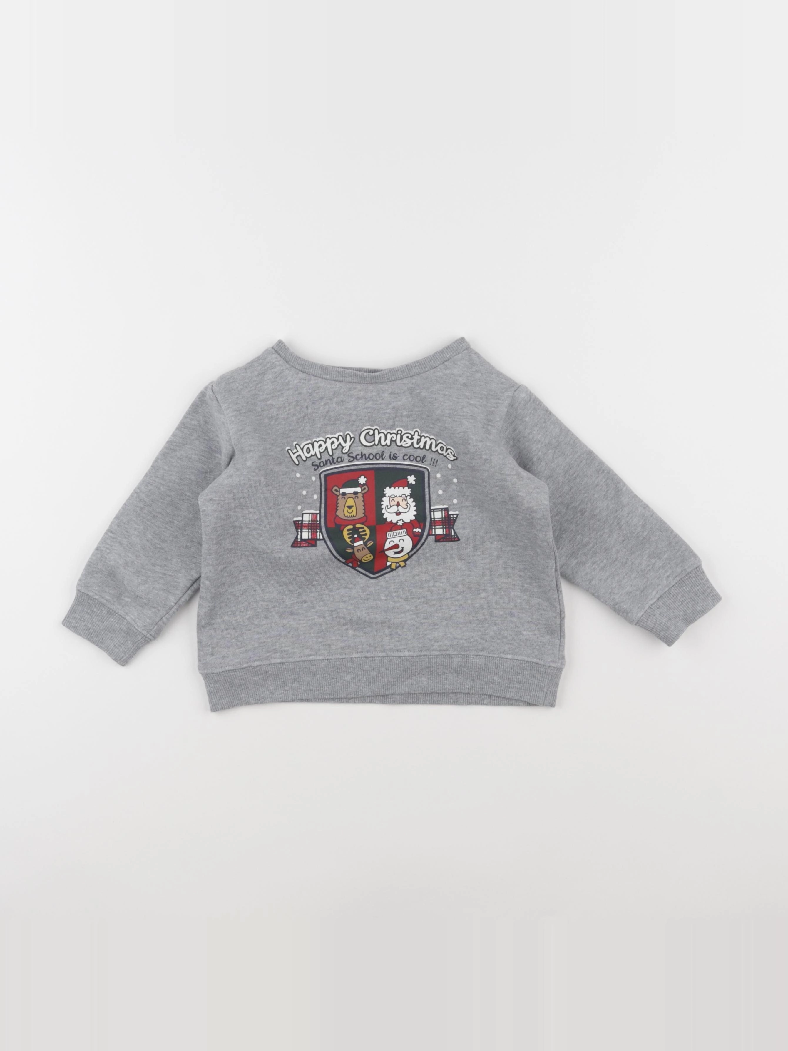Vertbaudet - sweat gris - 2 ans