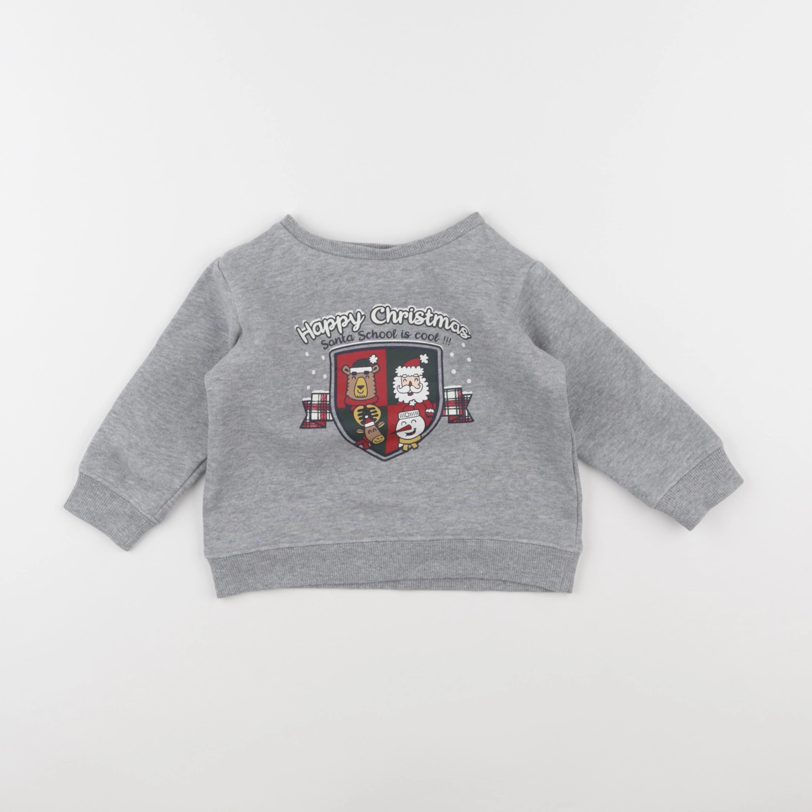 Vertbaudet - sweat gris - 2 ans